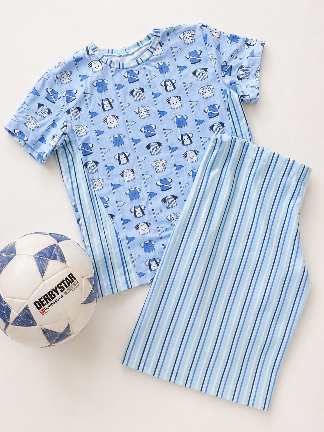 Bio Stoff - Cute Trikots blau