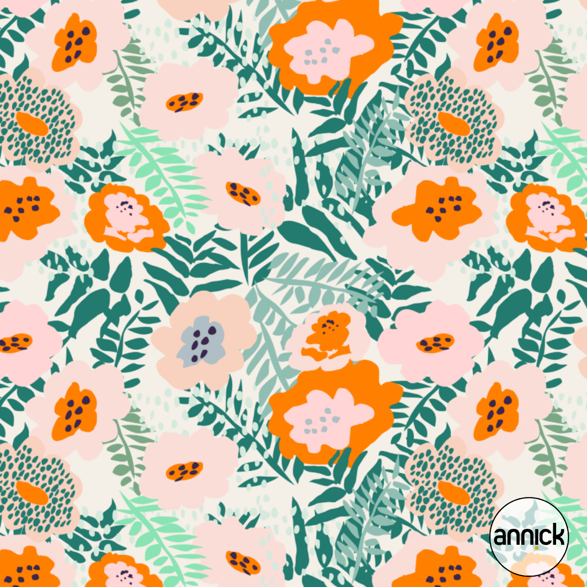 Bio Webware Stoff - Dopamine Flowers - Annick, bunt, Abstrakt, Blumen 100% Bio-Baumwolle Bio Webware Stoff - Dopamine Flowers - Annick, bunt, Abstrakt, Blumen 100% Bio-Baumwolle