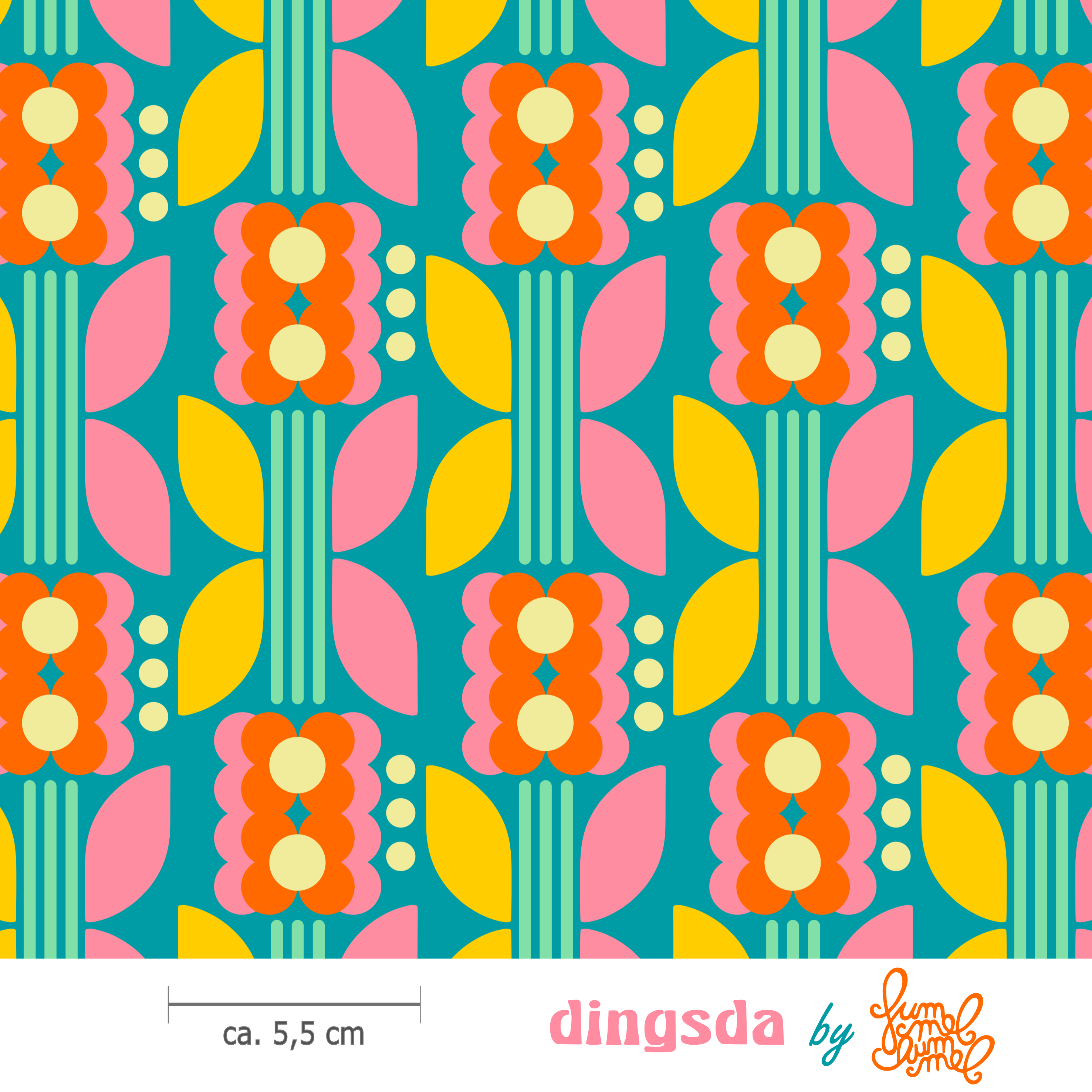 Organic Fabric - Dingsda Blue 