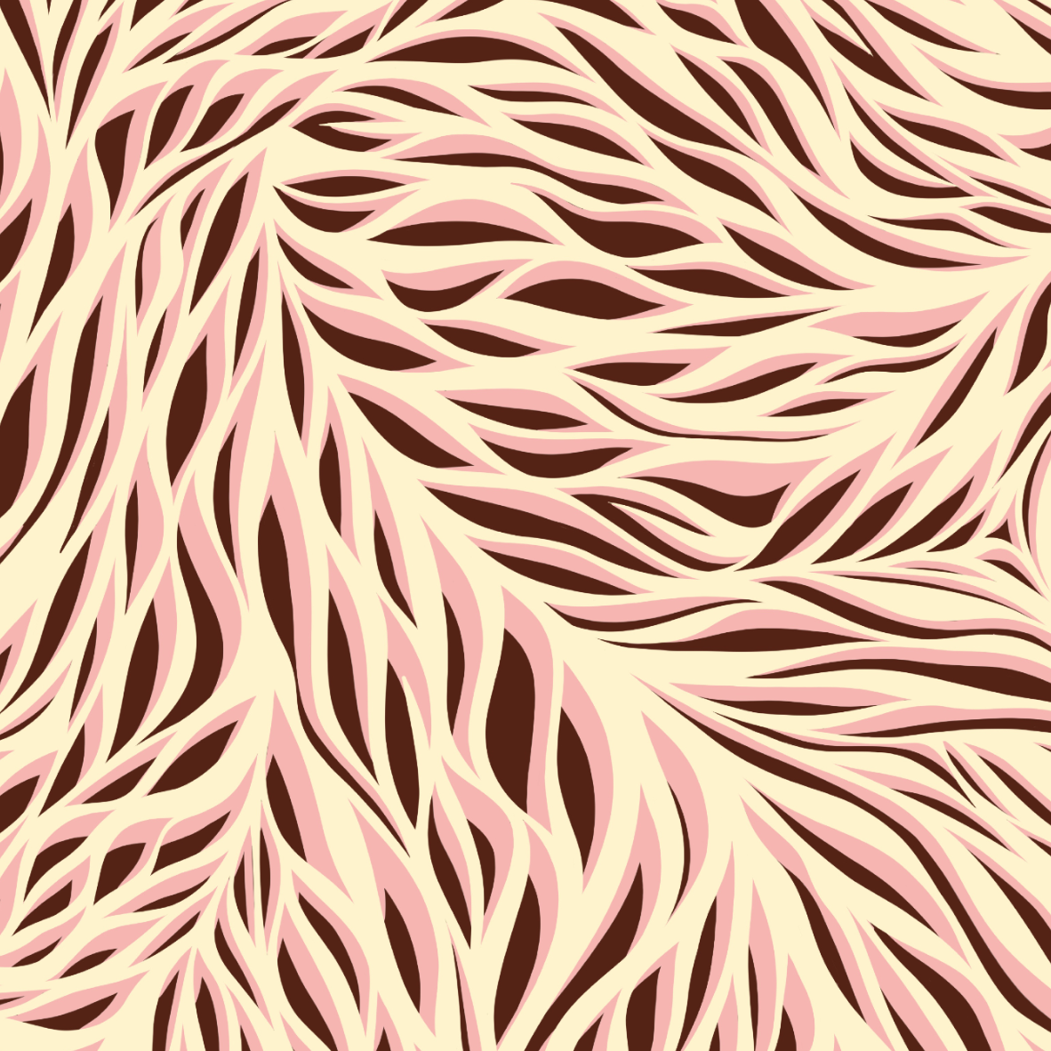 Organic fabric - Safari Luxe Zebra small brown, pink