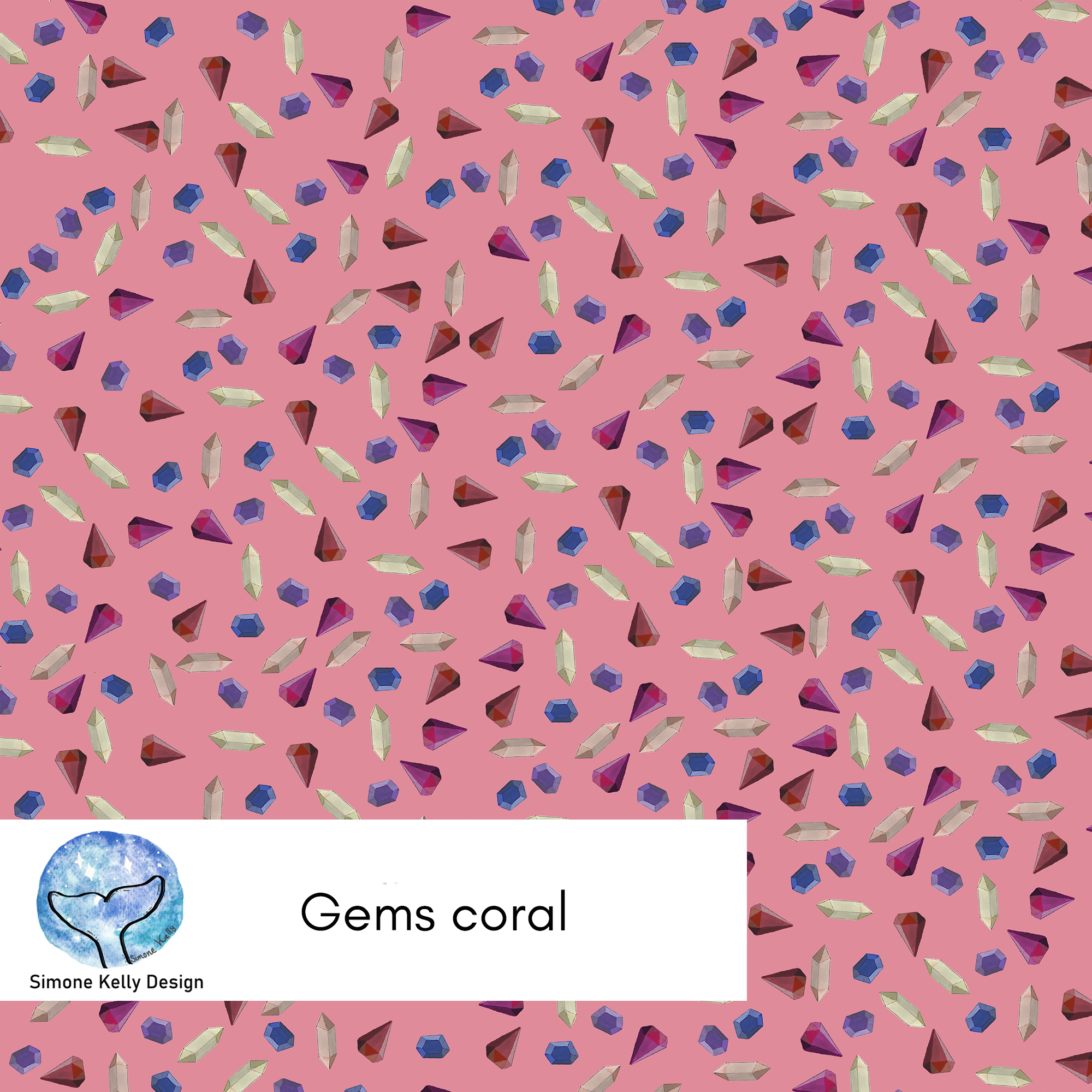 Bio Summersweat Stoff  - Gems Coral - Sanktwerk, rosa, Gegenstände Breite 150 cm