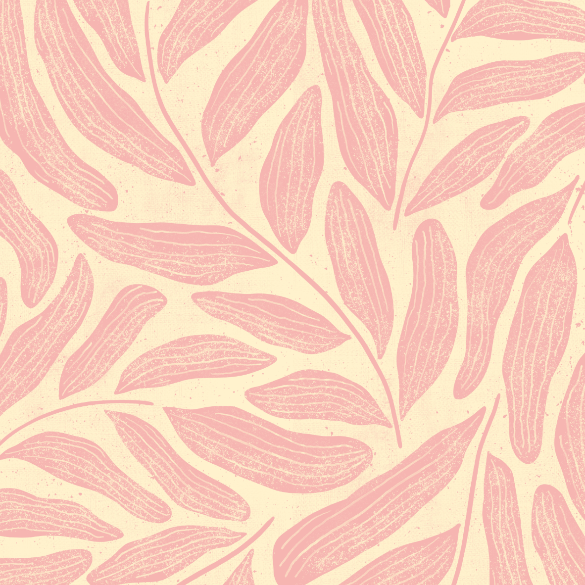 Organic fabric - Safari Luxe Blätter pink