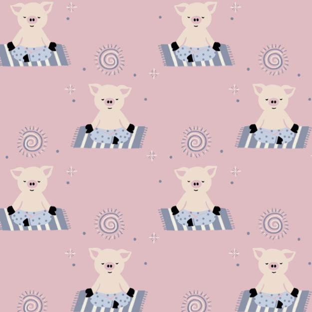 Bio Stoff - Meditation rosa - misspeppels
