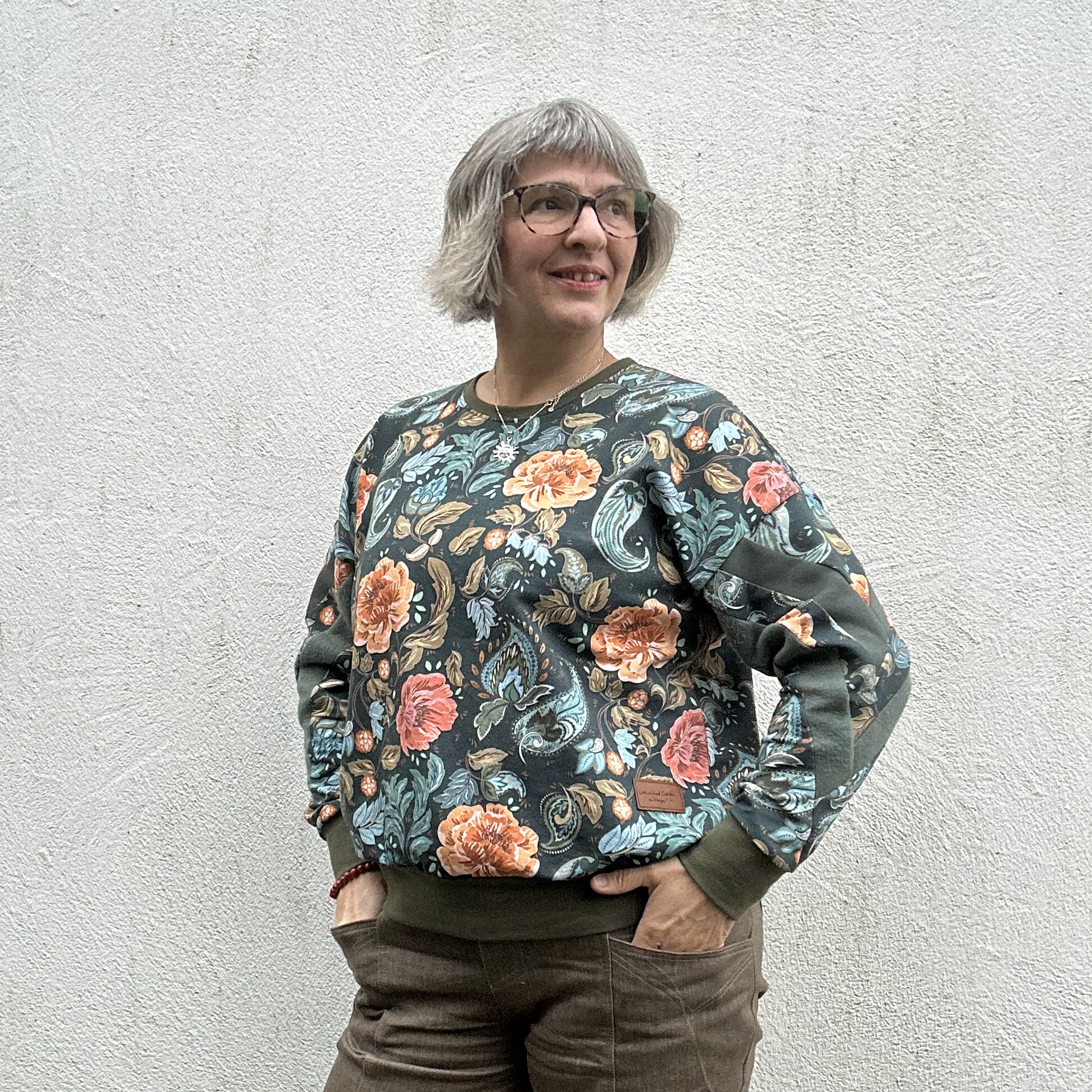 Bio Webware Stoff  - Floral Heritage Paisley Vintage - Annick, beige, Blumen & Floral 100% Bio-Baumwolle