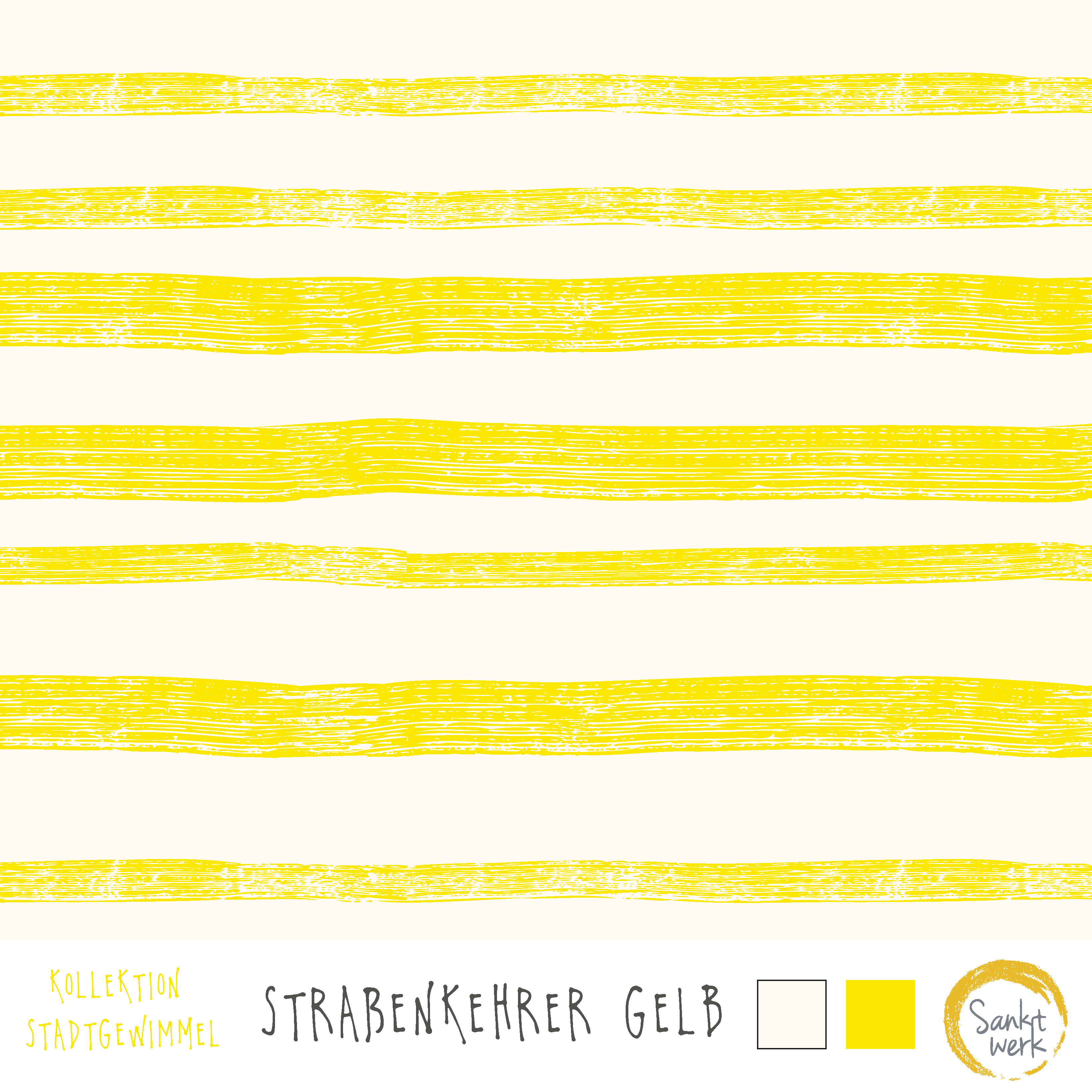 Organic fabric -  Street sweeper yellow
