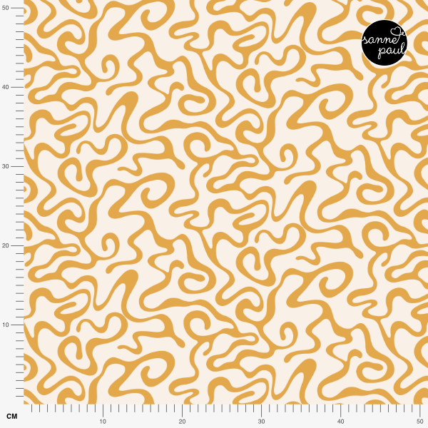 Organic fabric  - Küstenatelier Pollenflug yellow