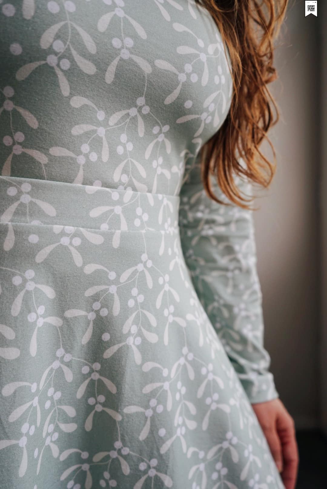 Organic fabric -  Mistletoe sage