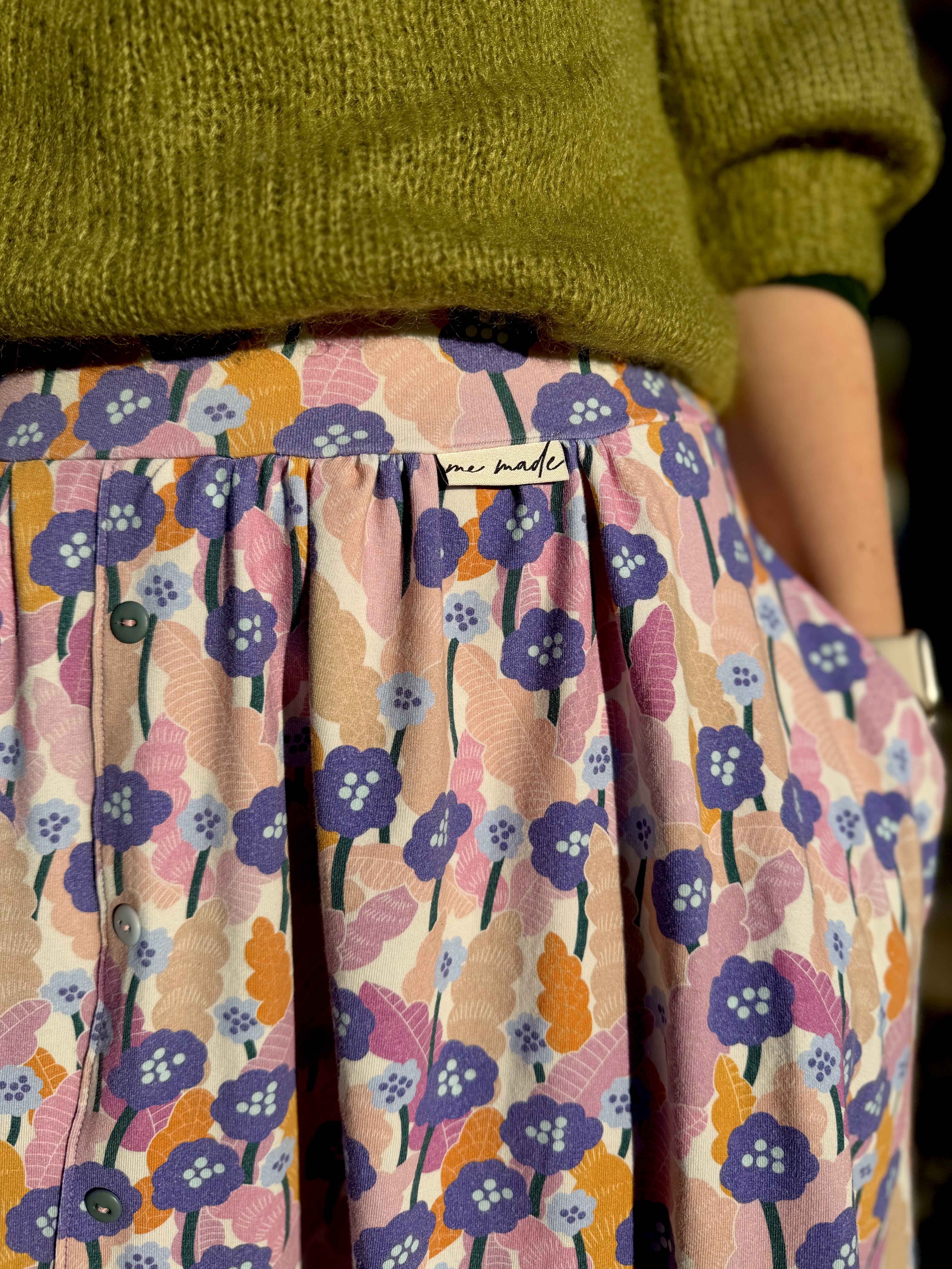 Bio Webware Stoff  -  Meadow Vibes  - Annick, bunt, Abstrakt, Floral & Blumen, 100% Bio-Baumwolle