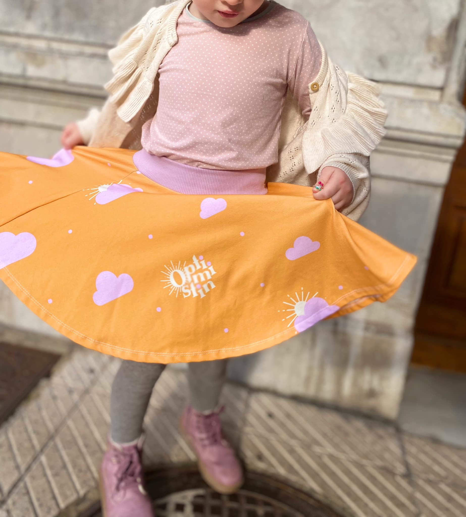 Organic fabric -  Optimistin yellow