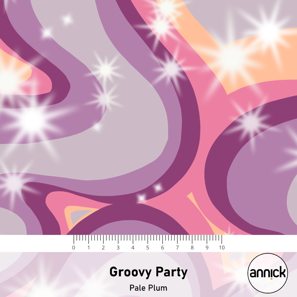 Bio Stoff - Groovy Party Pale Plum 