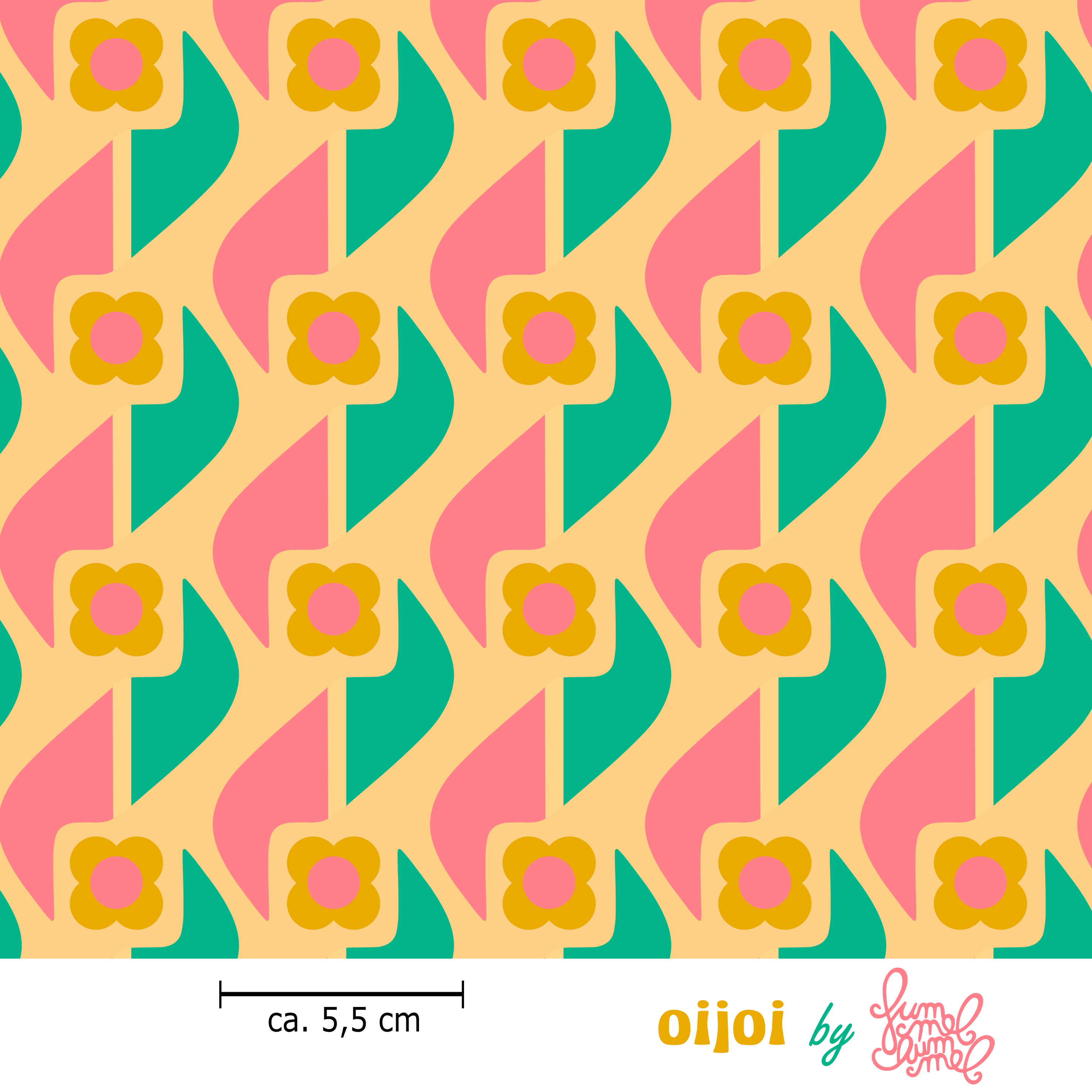 Bio Stoff - Oijoi Keks von Fummelhummel in rosa