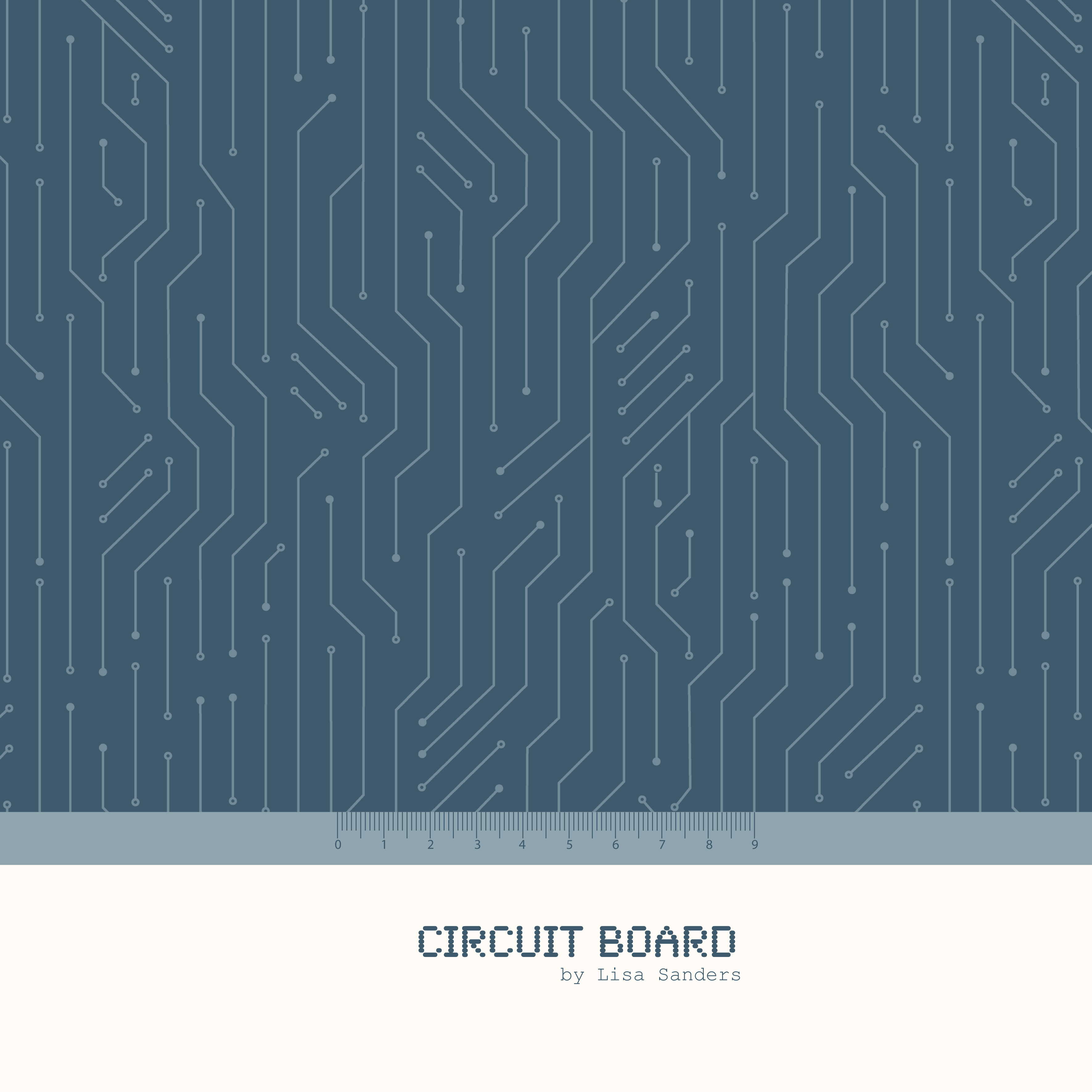 Circuit Board Blau