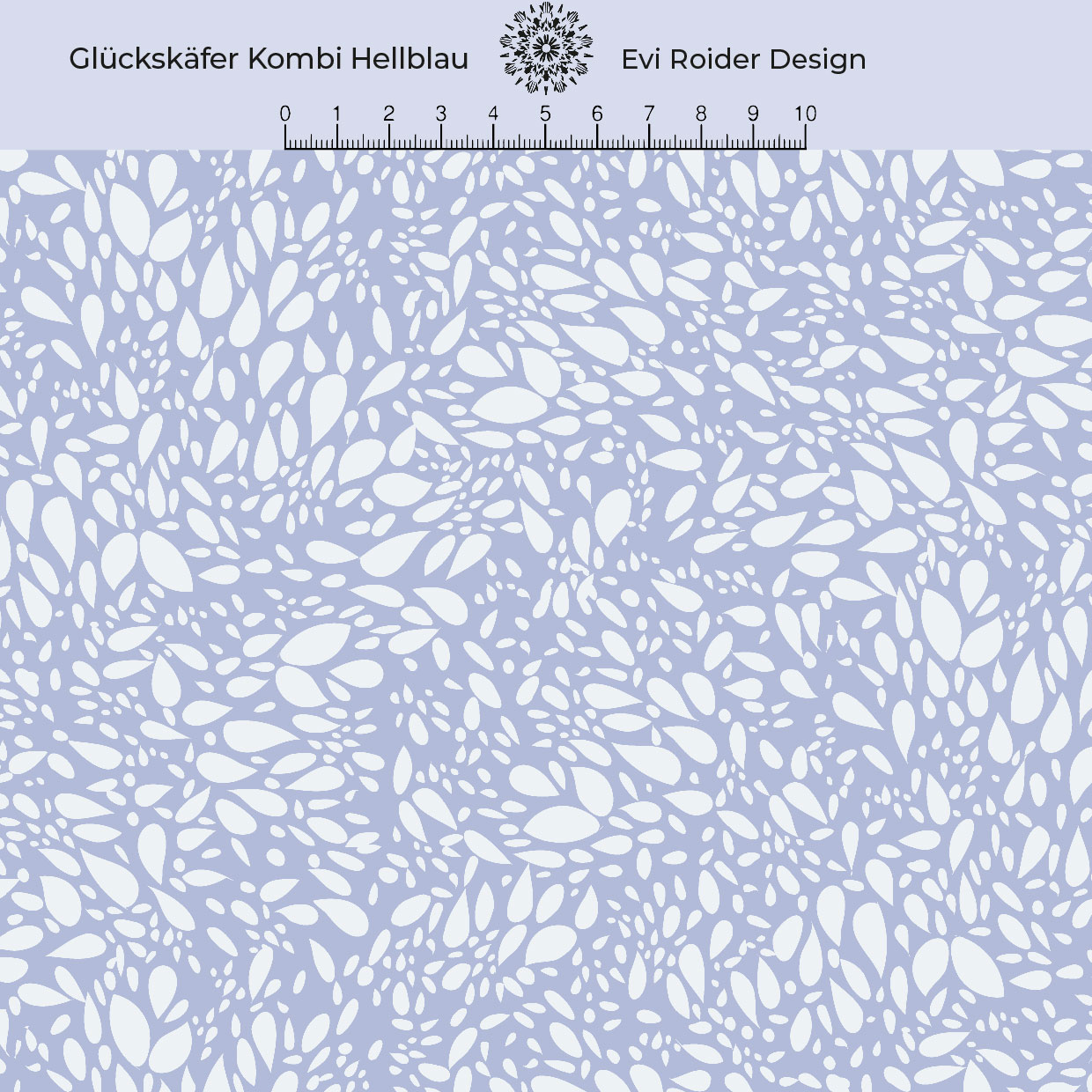 Bio Jersey Stoff - Glückskäfer Hellblau Kombi - EviRoiderDesign, blau, Breite 150 cm Bio Jersey Stoff - Glückskäfer Hellblau Kombi - EviRoiderDesign, blau, Breite 150 cm