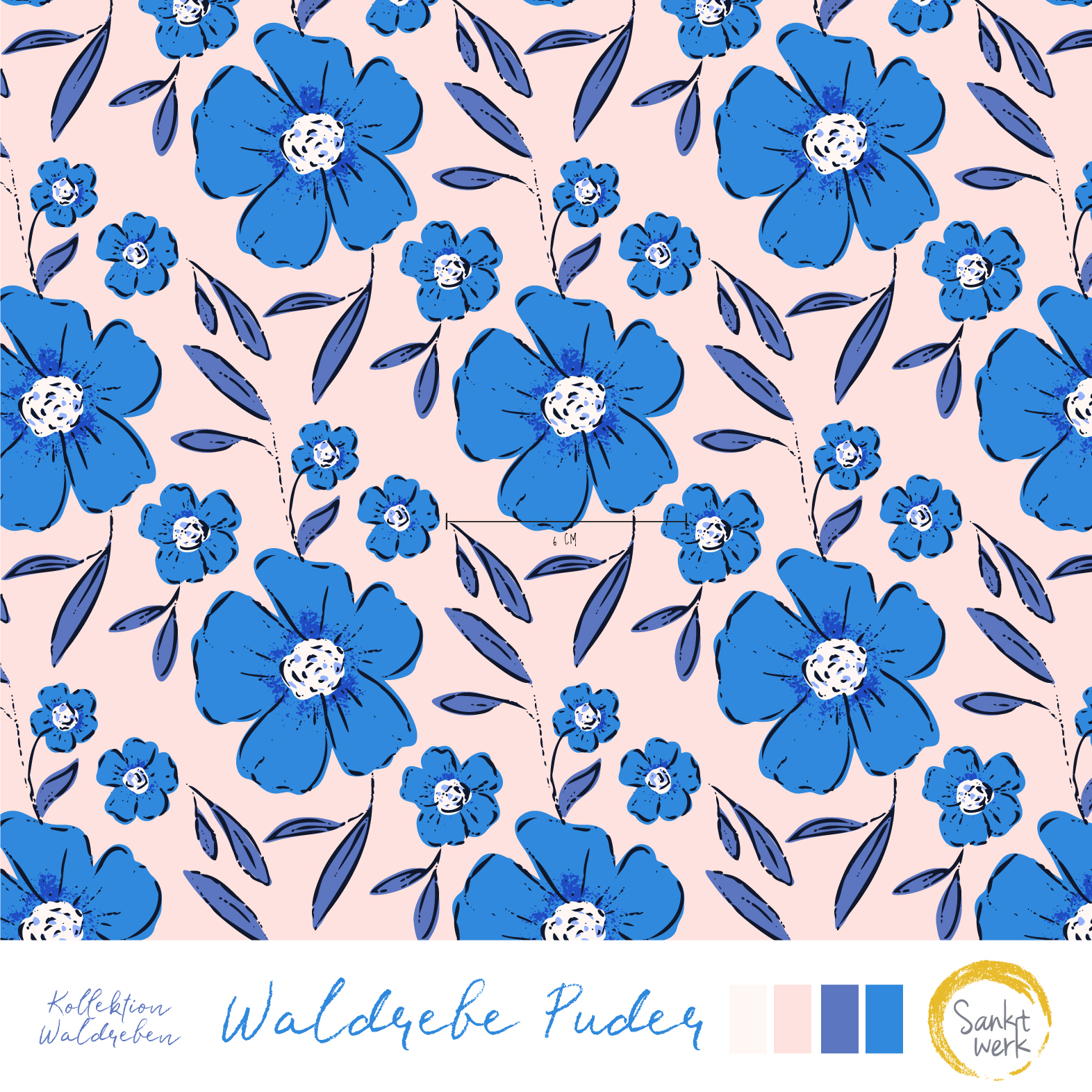 Bio Webware Stoff - Waldrebe Puder - Sanktwerk, Floral & Blumen, rosa, 100% Bio-Baumwolle Bio Webware Stoff - Waldrebe Puder - Sanktwerk, Floral & Blumen, rosa, 100% Bio-Baumwolle