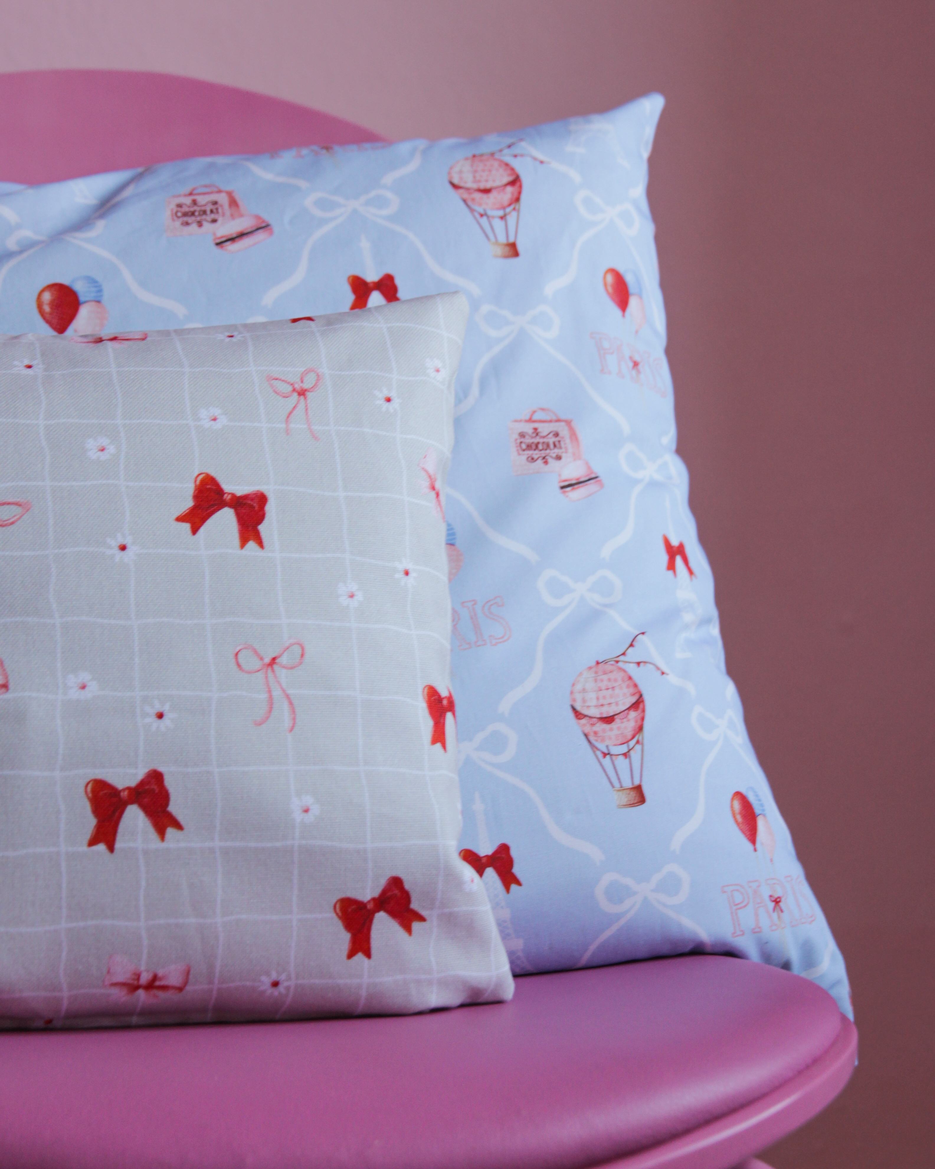 Organic Fabric  - Süße Abenteuer Schleifen beige