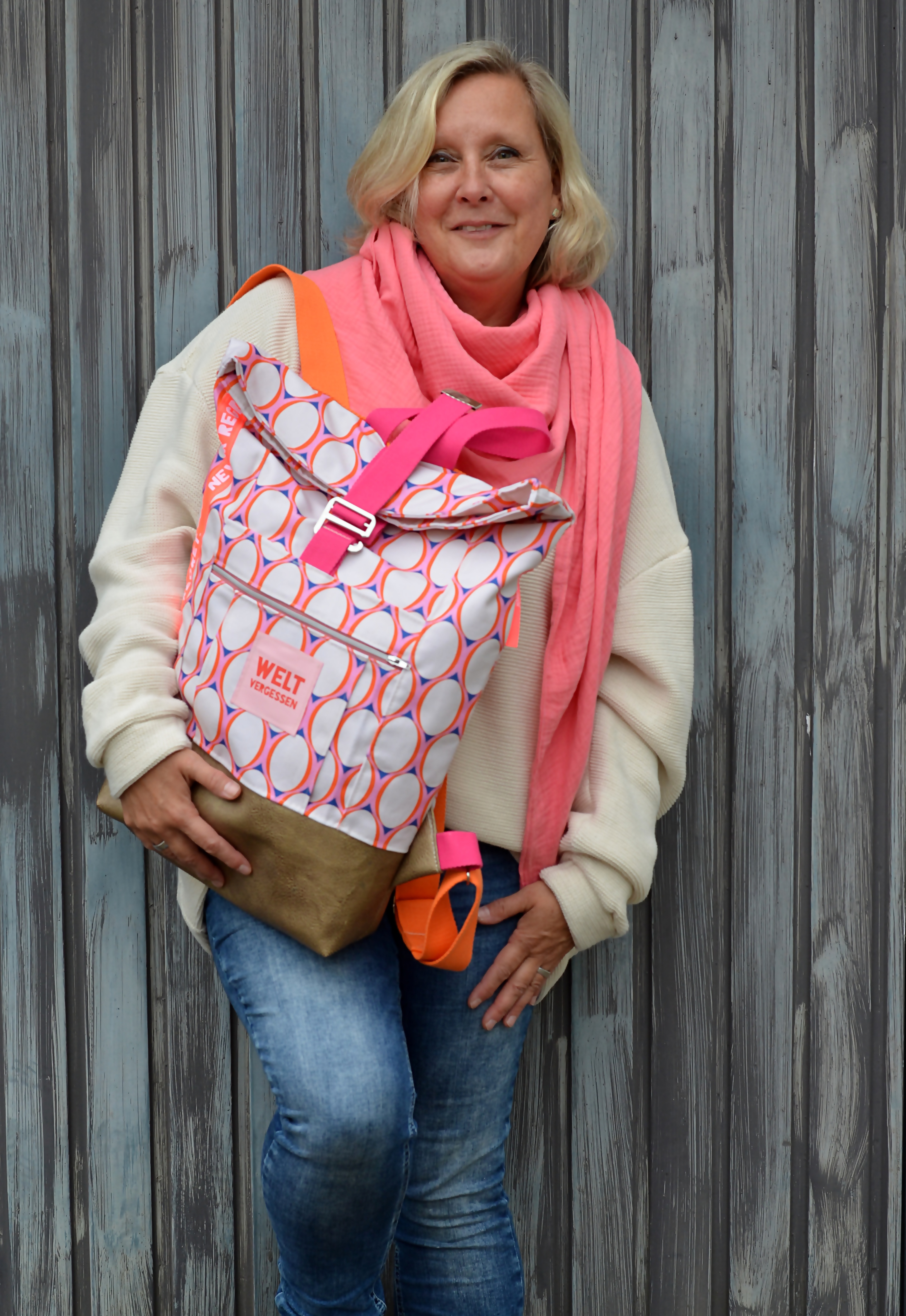 Organic Fabric - Retro Circles 