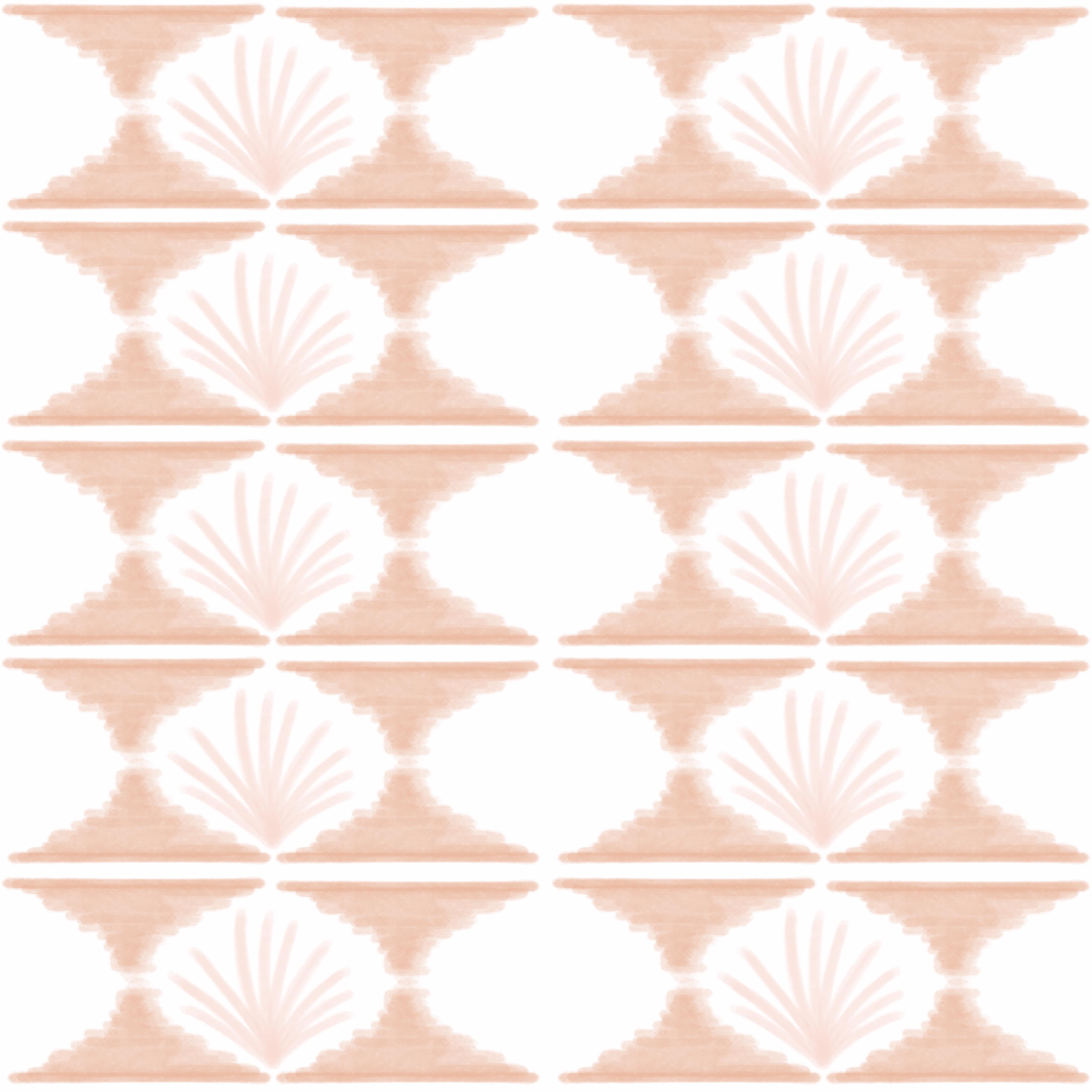 Bio Stoff  -  Hawaiian Breeze Seashell  - LilleSelection, orange, weiß, Maritim