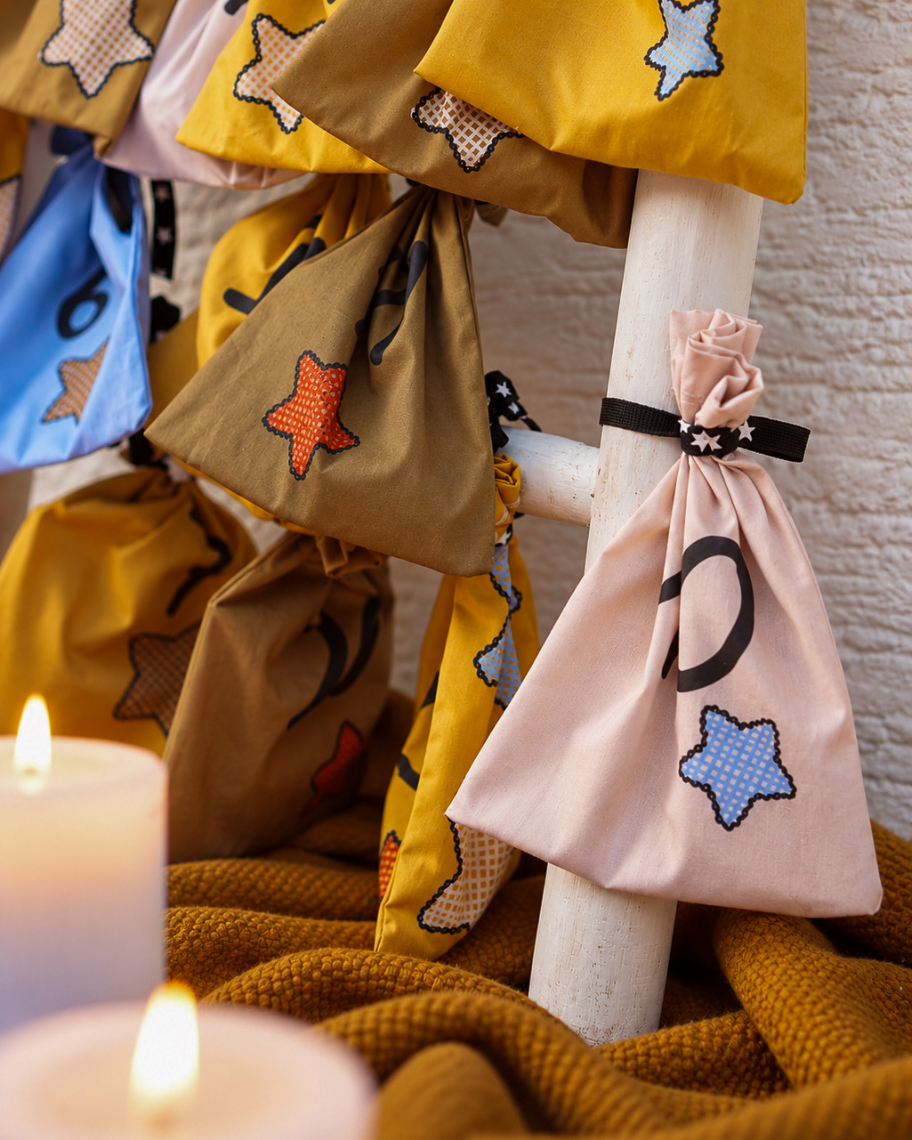 Bio Stoff  - Adventskalender Sterne