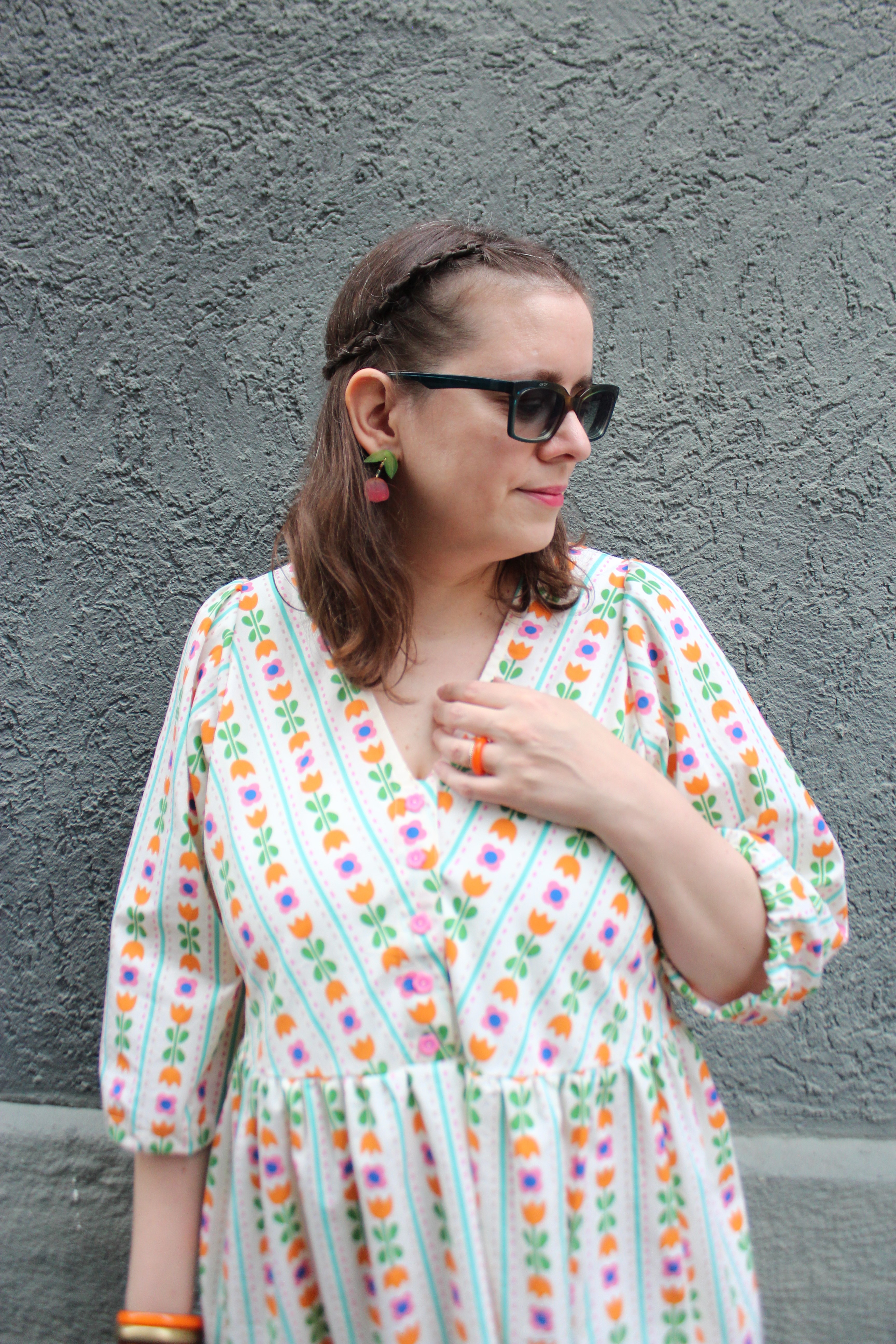 Organic fabric  -  Rosalie pink