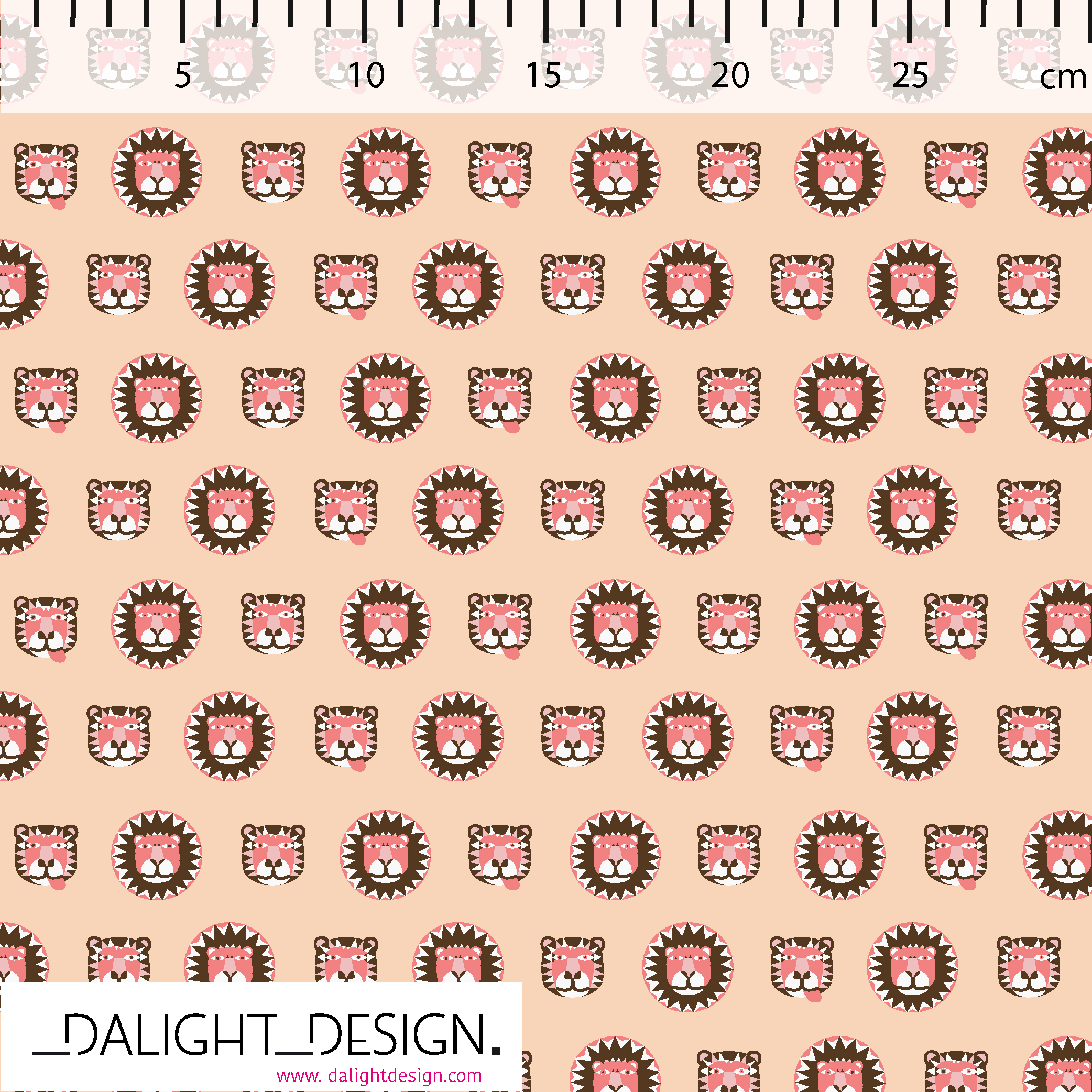 Bio Webware Stoff - Tiger und Löwe Peach Klein - DalightDesign, Tiere, rosa, 100% Bio-Baumwolle Bio Webware Stoff - Tiger und Löwe Peach Klein - DalightDesign, Tiere, rosa, 100% Bio-Baumwolle