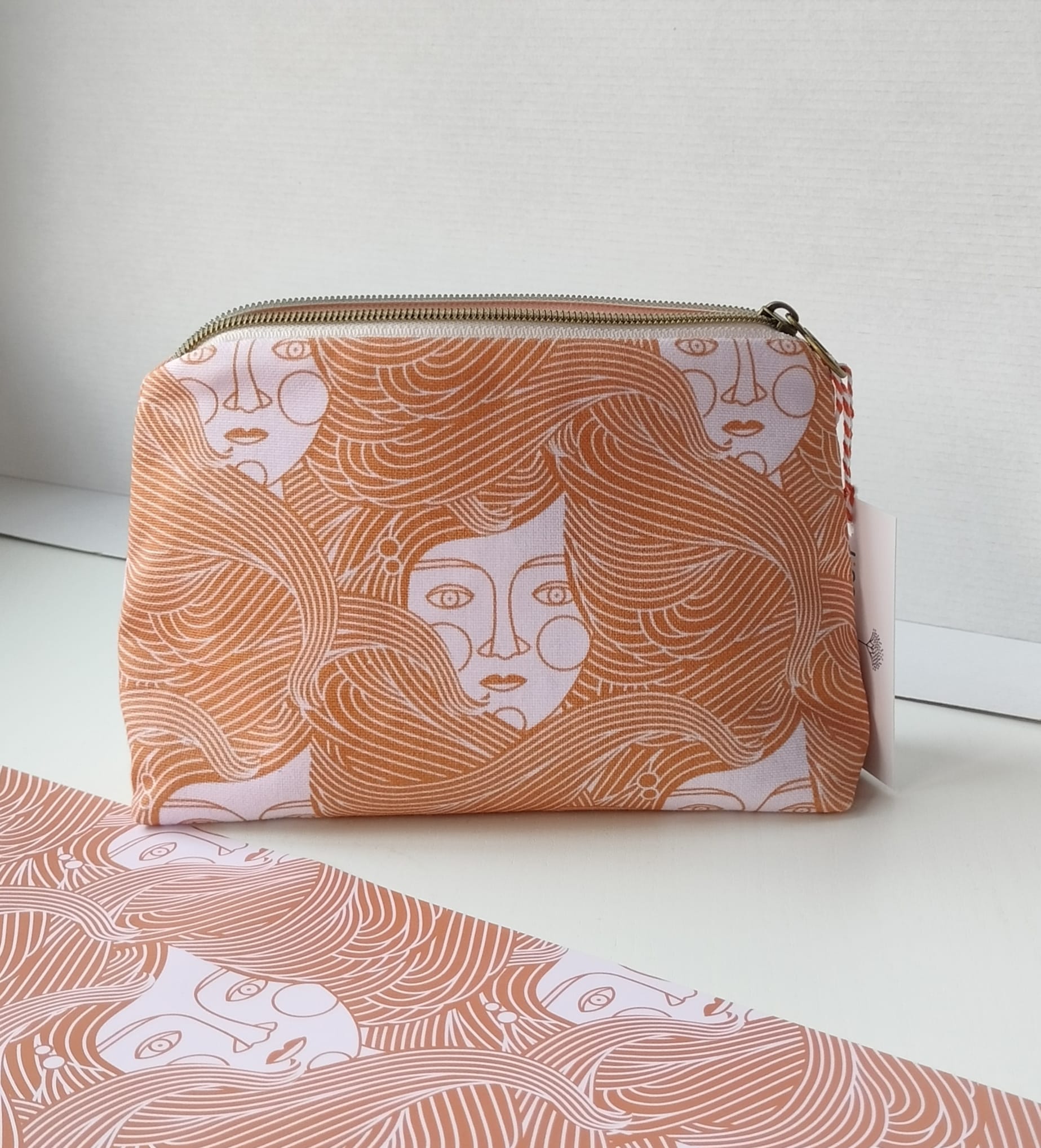 Organic fabric  -  Lassair Caramel 