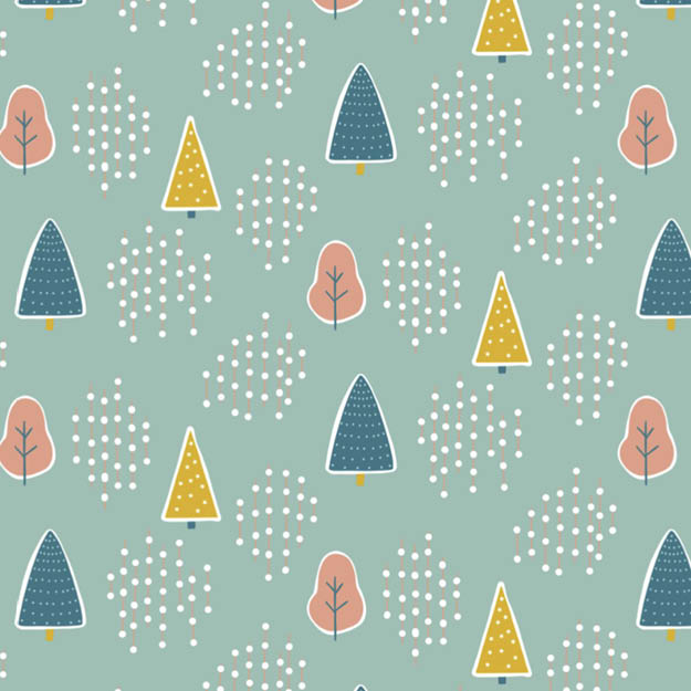 Bio Stoff - Tannen Wald bunt - misspeppels