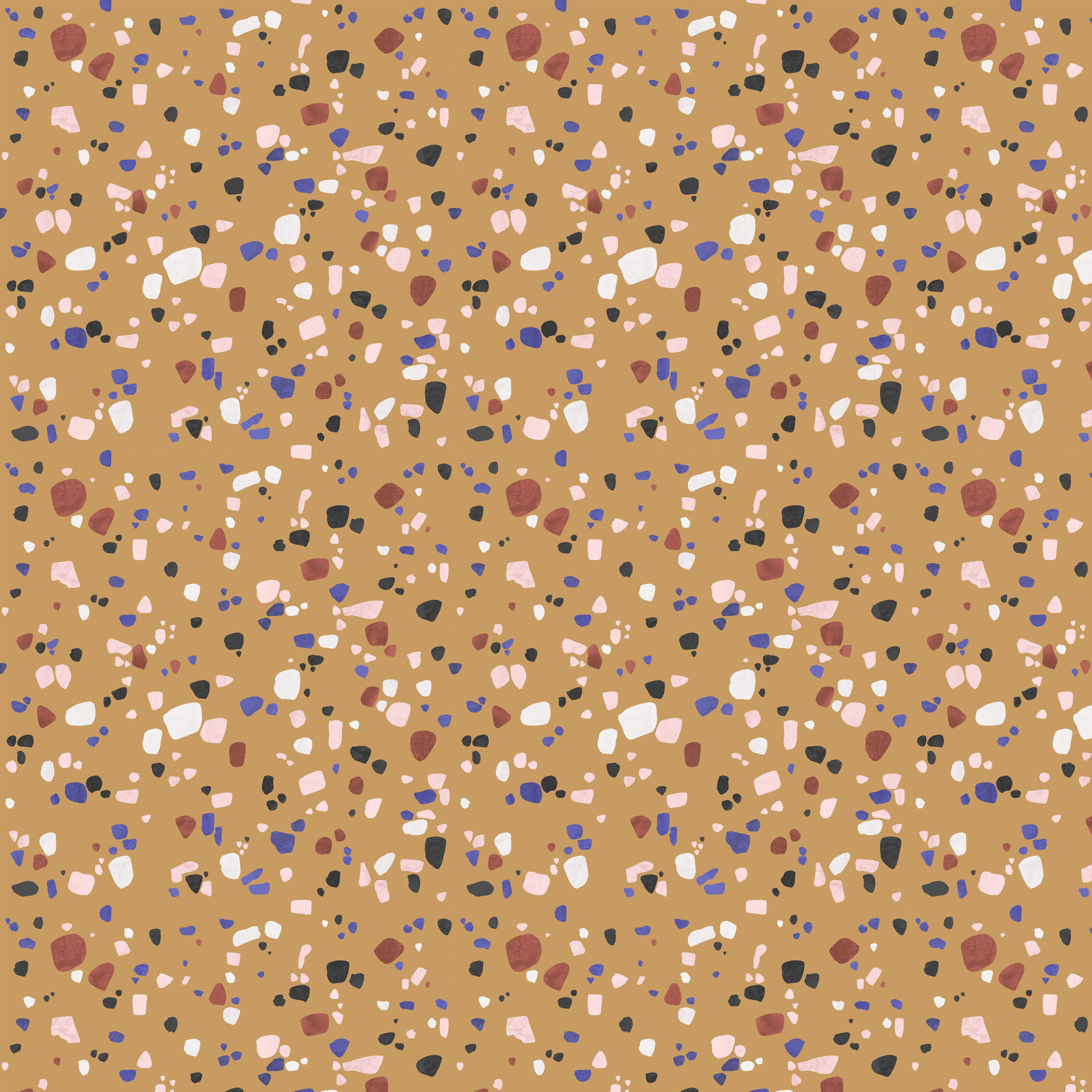 Organic fabric  -  Terrazzo Style sand