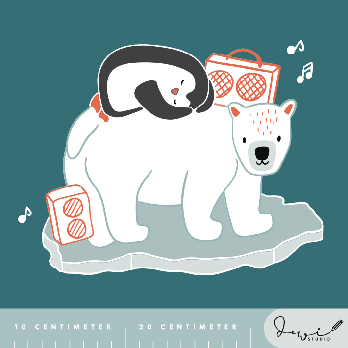 Bio Stoff - 50 cm Panel Retroscholle Panel grün, orange