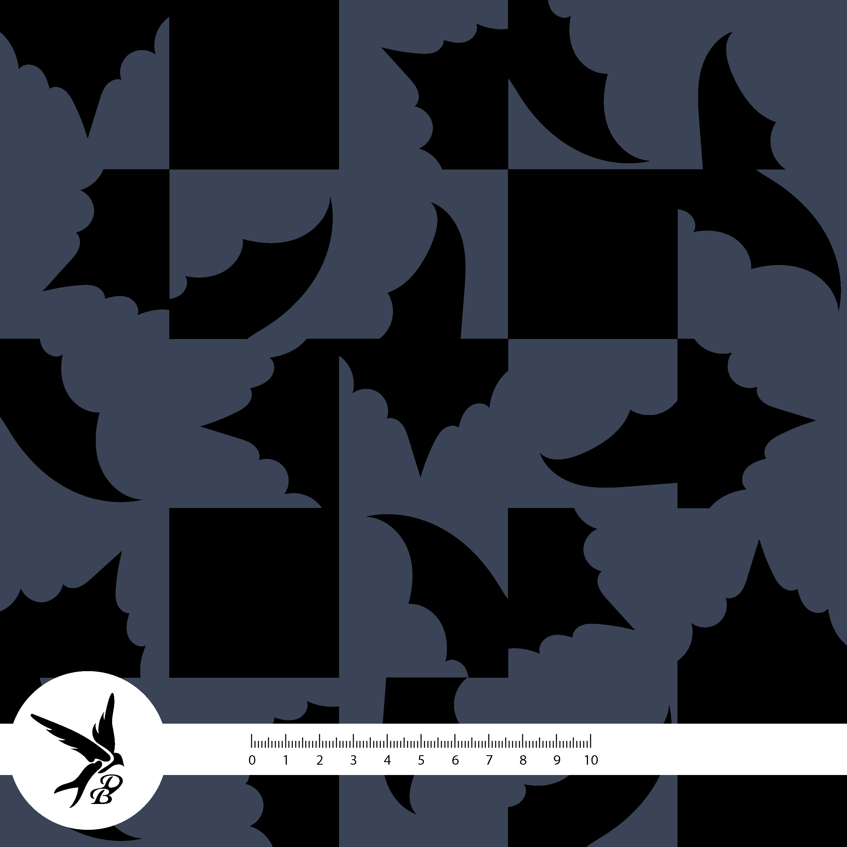 Bio Webware Stoff - Halloween Grumpy Cat Abstract Blue - DanielaBonn, Halloween, Abstrakt, blau, 100% Bio-Baumwolle Bio Webware Stoff - Halloween Grumpy Cat Abstract Blue - DanielaBonn, Halloween, Abstrakt, blau, 100% Bio-Baumwolle