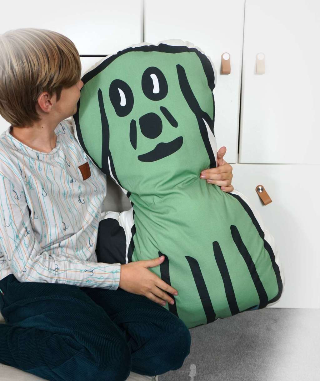 Bio Fabric - Dog Cushion Panel 100cm by Andrea Muehlbauer in green