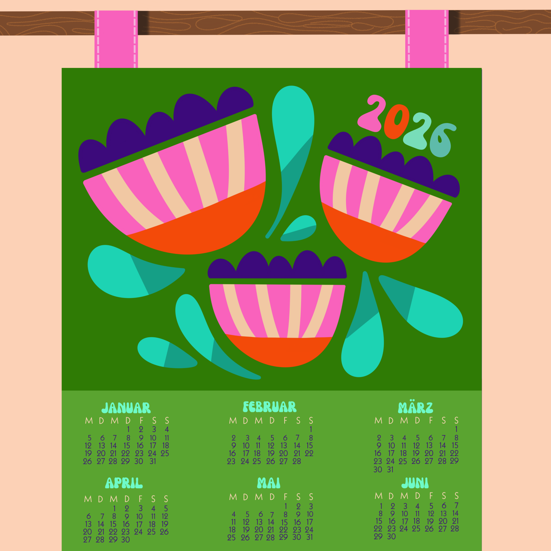 Organic Fabric - Kukksdu 50cm Panel blue