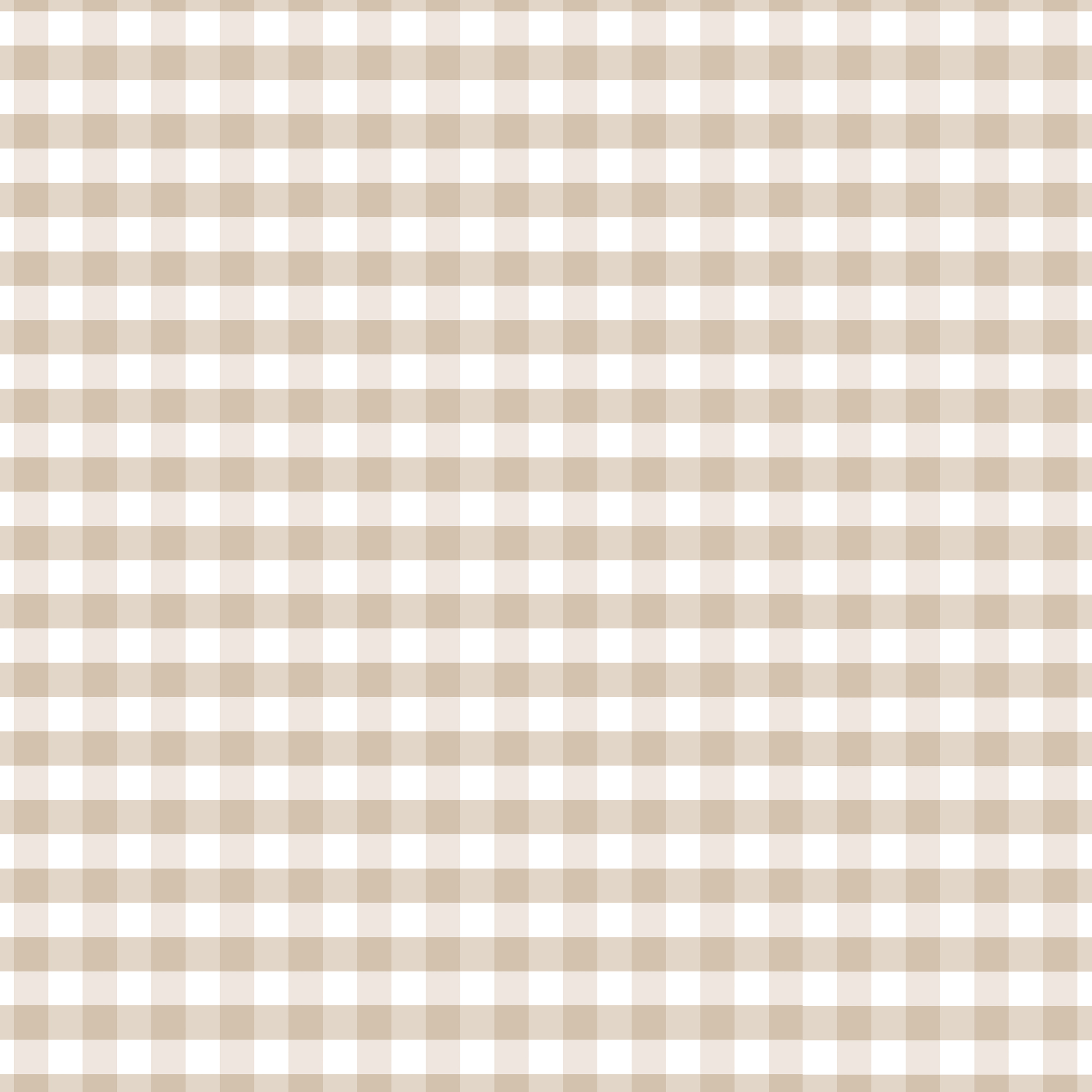 Organic Fabric  - Süße Abenteuer Vichykaros beige