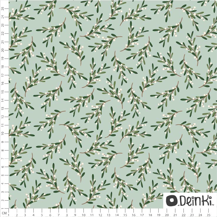 Bio Stoff - Mistelzweige minze