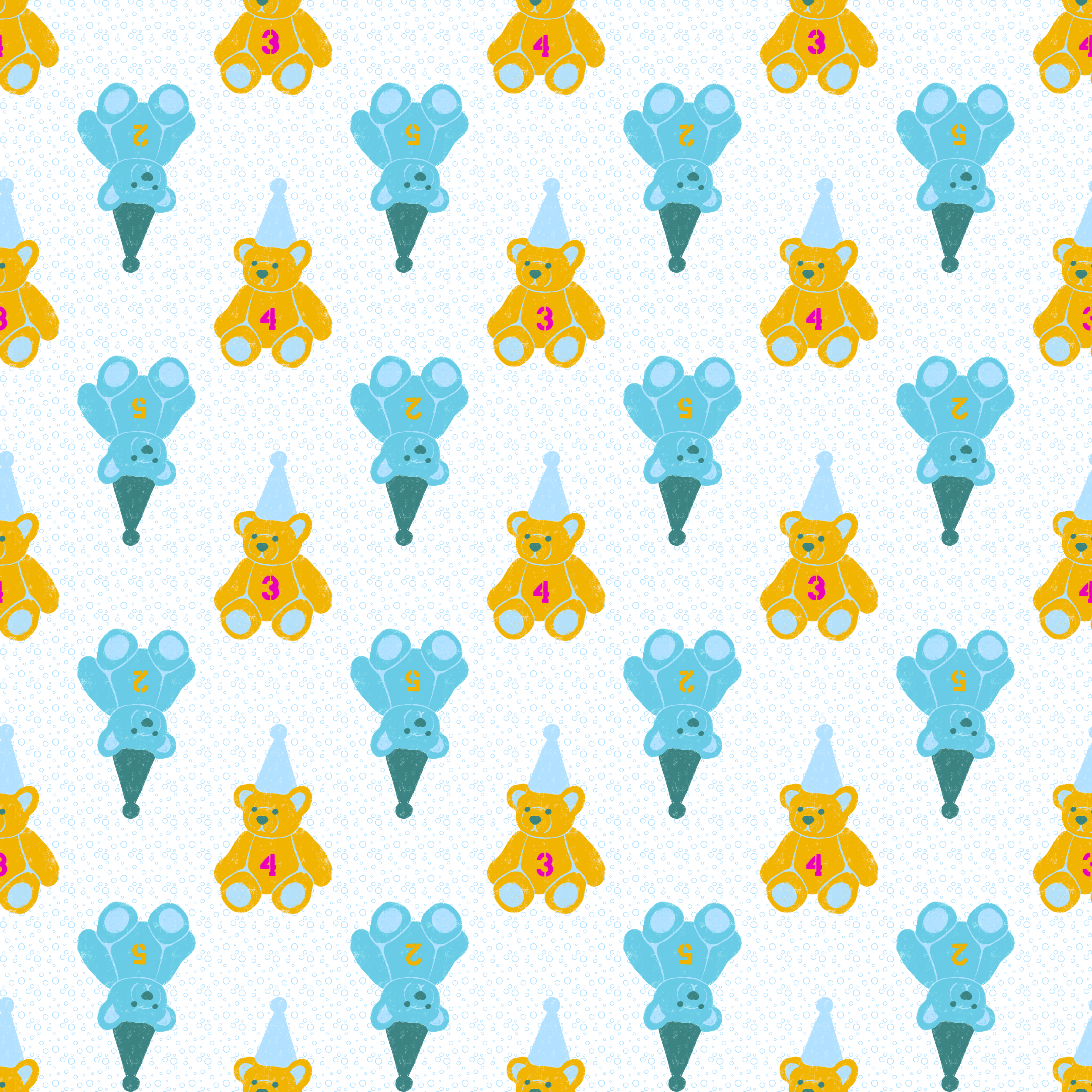 Bio Stoff - Teddy blau