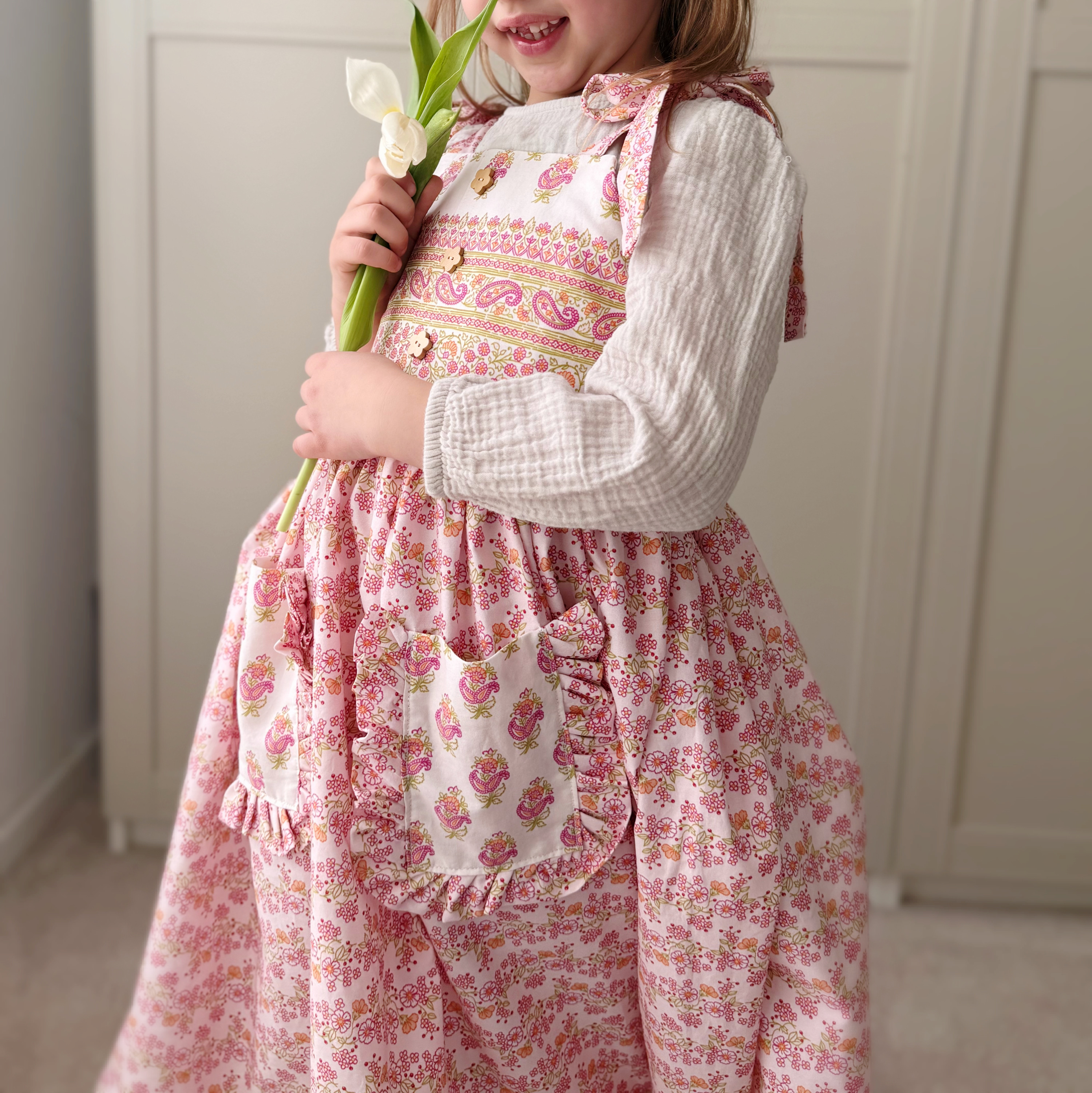 Organic fabric - Frühlingsfolklore Blümchen