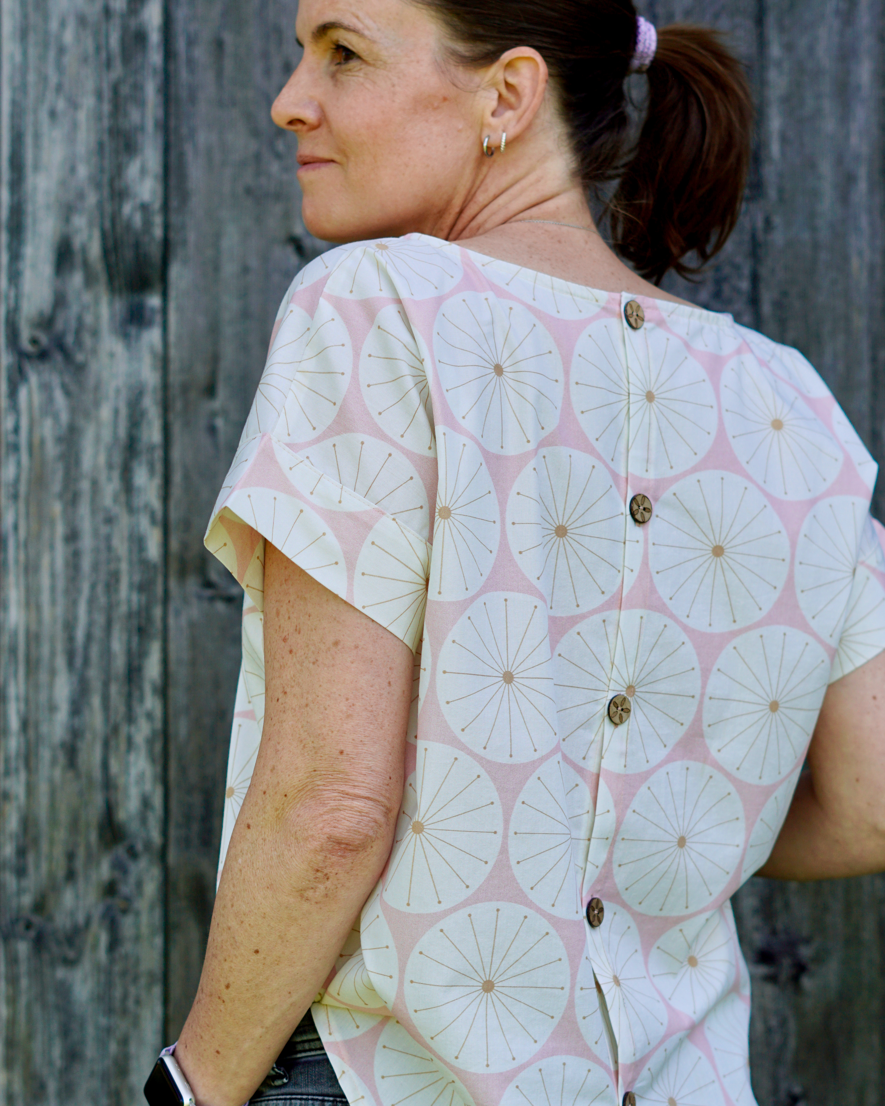Organic fabric  -  Pusteblume Kreise