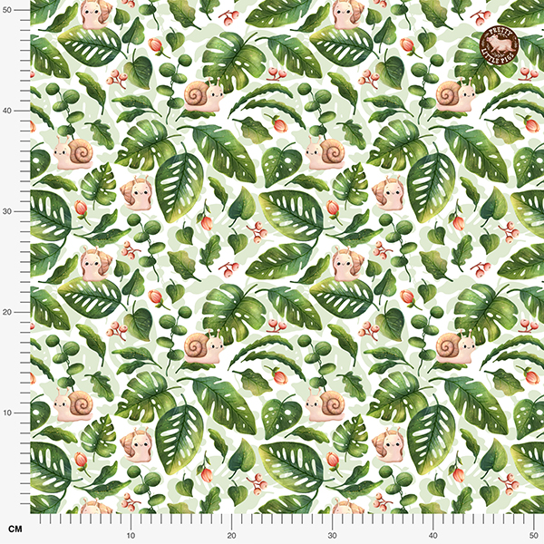 Organic fabric  -  Schnecken