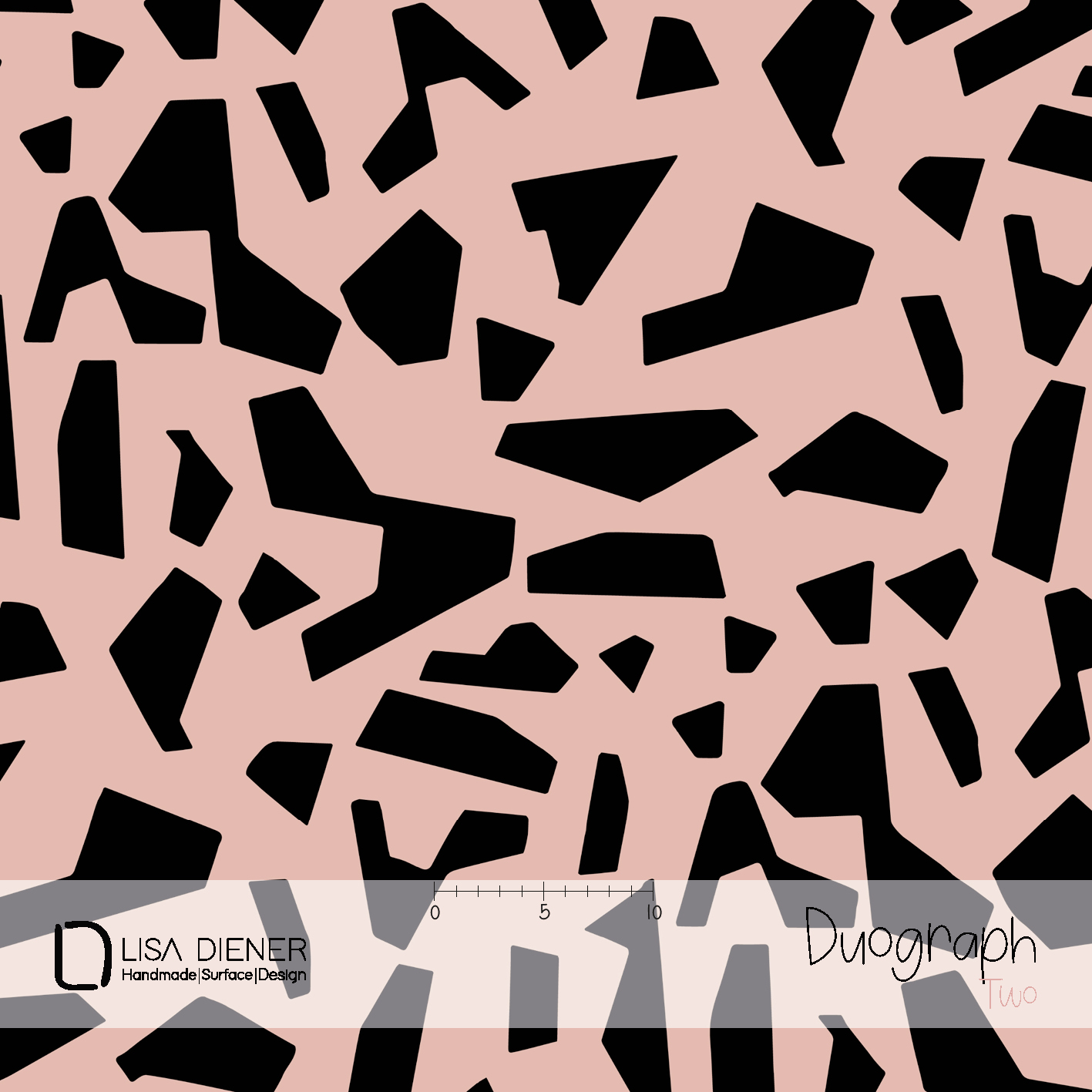 Bio Fabric - Duograph Two by Lisa Diener in pink