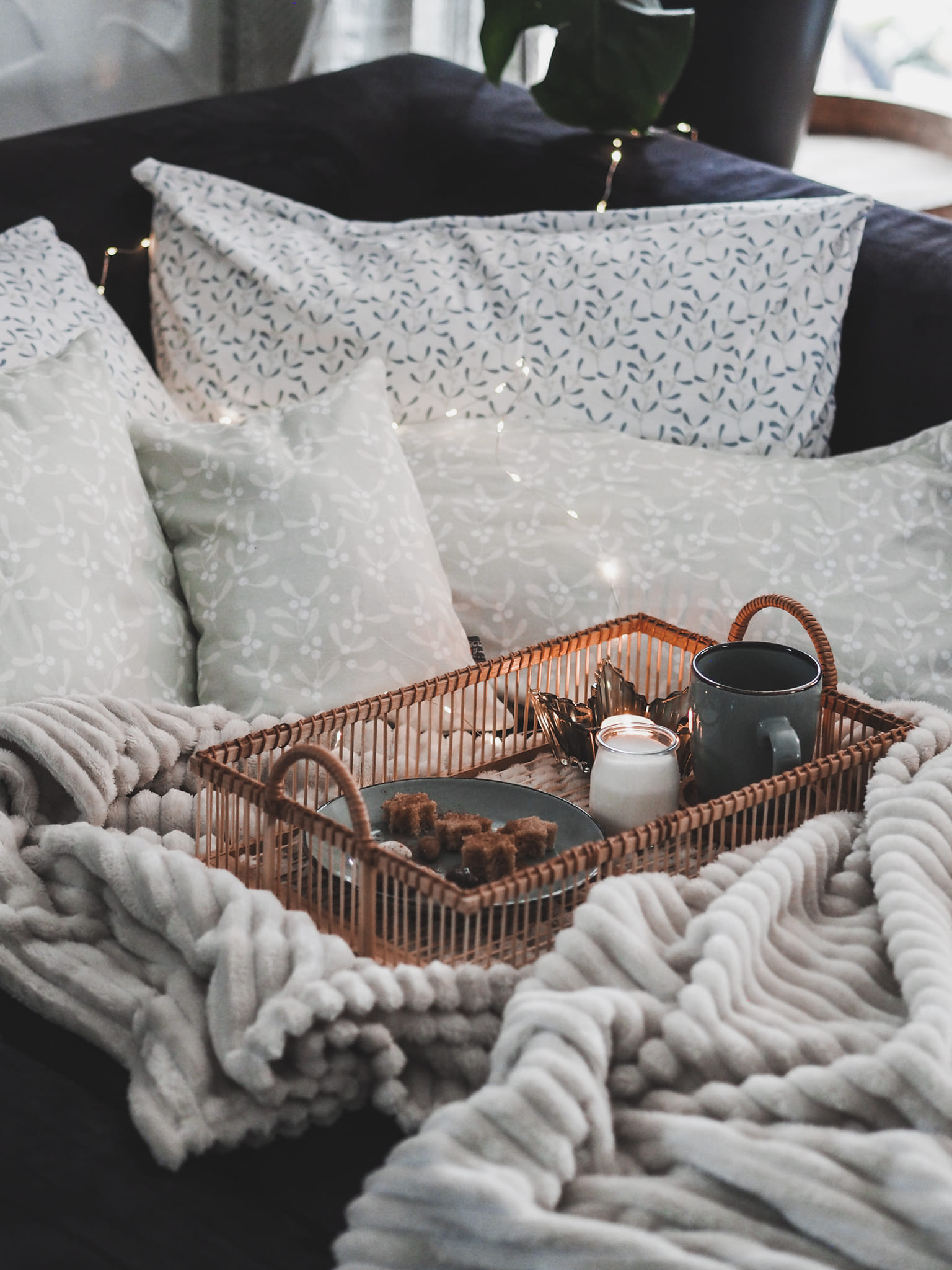 Bio Stoff  -  Mistel Lindgrün