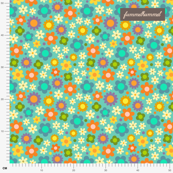 Organic fabric  - Hei blue