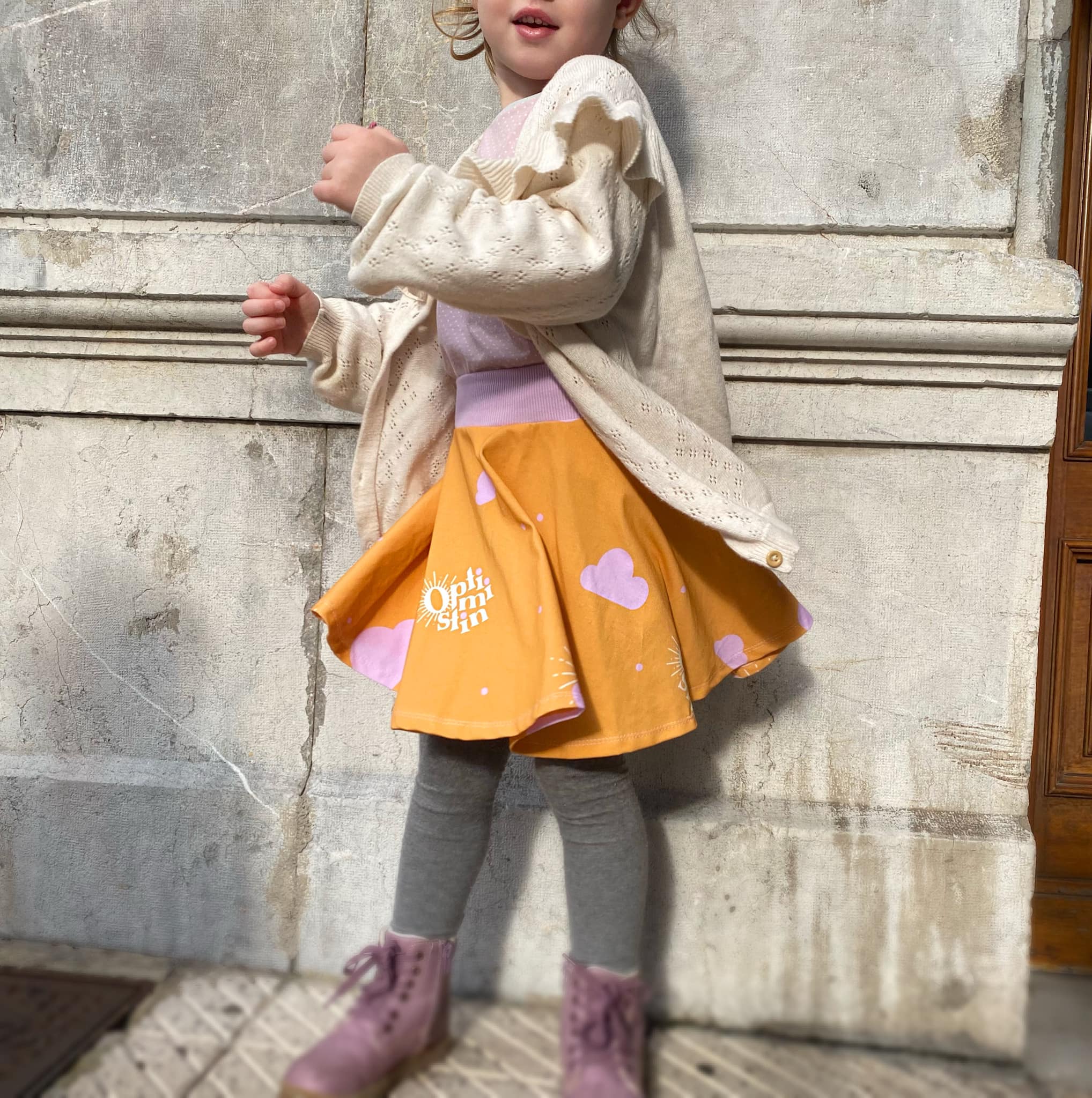 Organic fabric -  Optimistin yellow