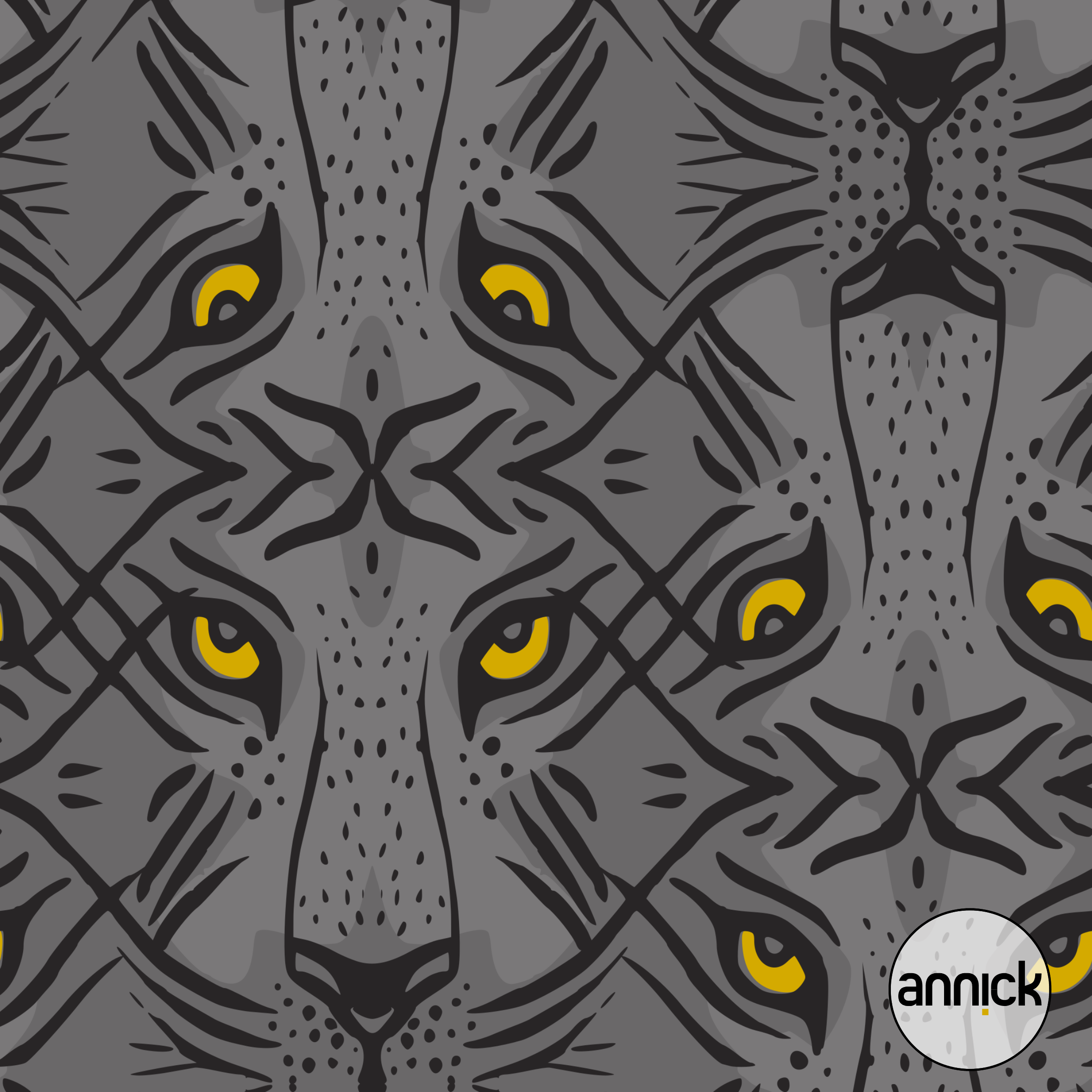 Look into the tiger eyes dark grey