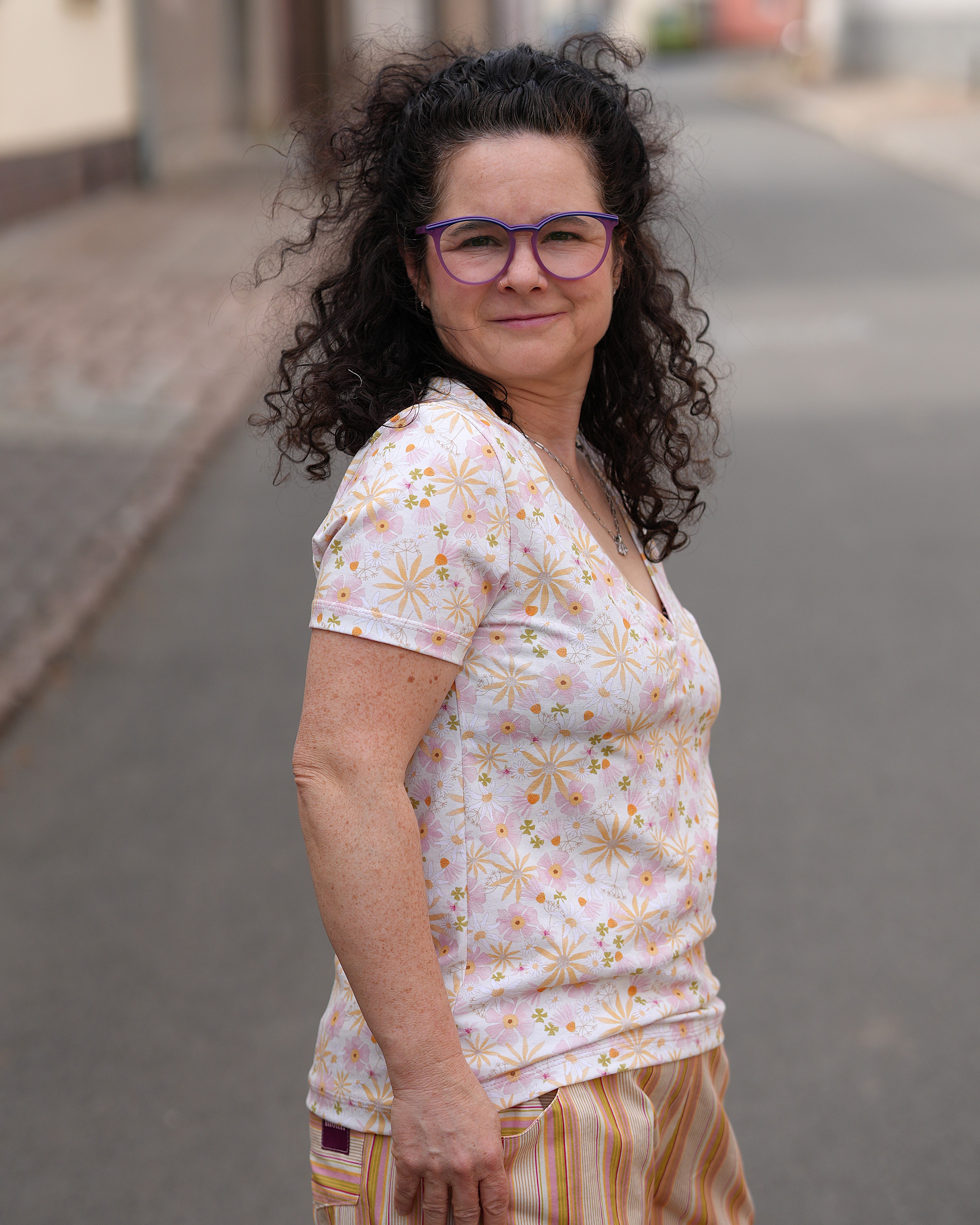 Organic fabric - Bunte Sommerblumen 