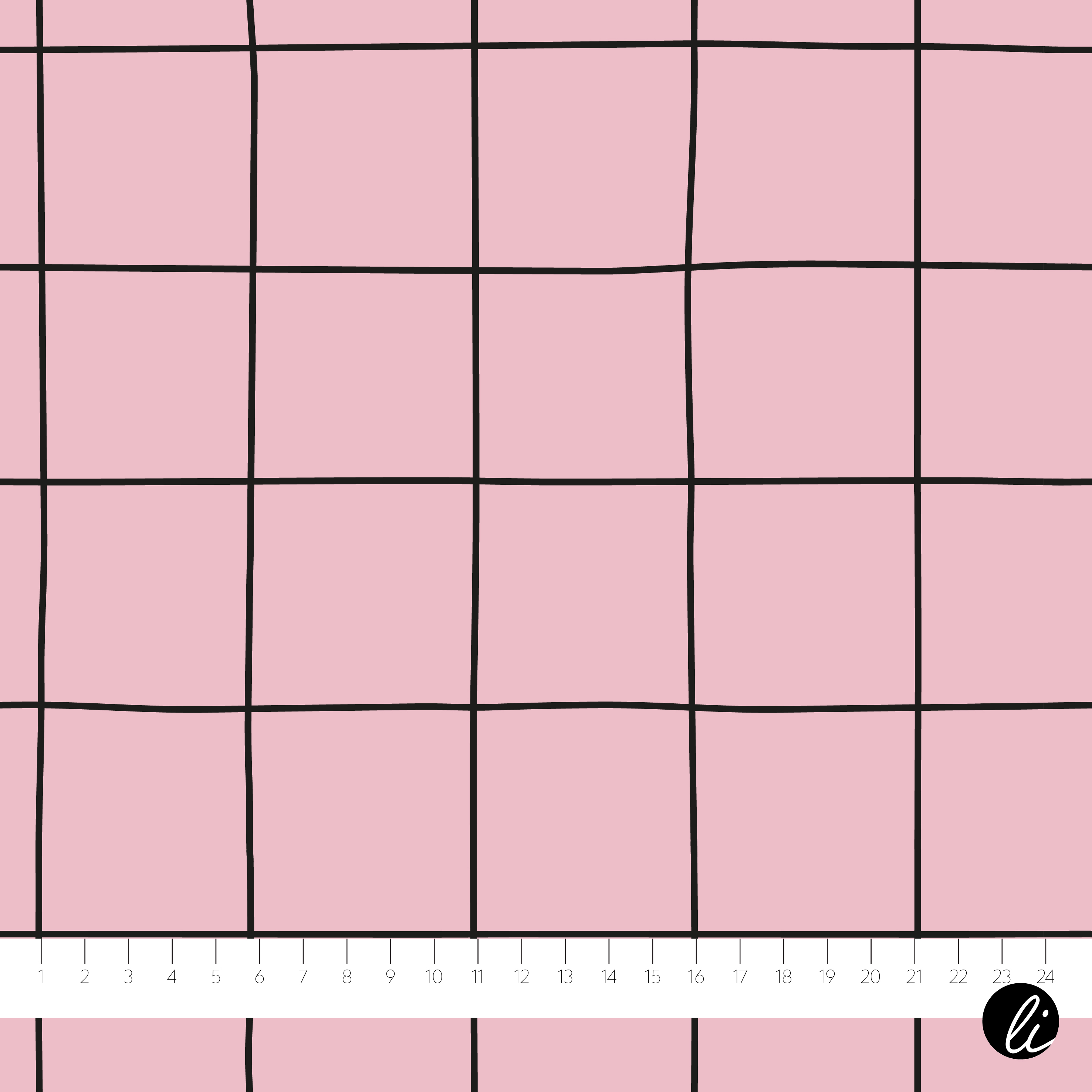 Bio Stoff - Karo Rosa von Andrea Liesert in rosa