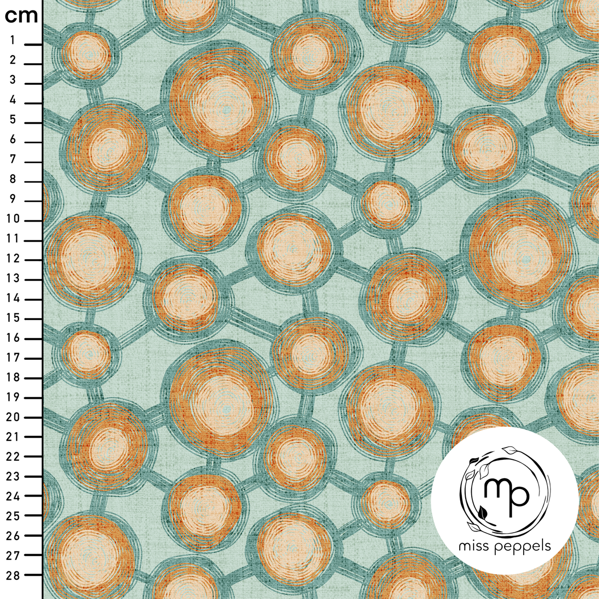 Bio Fabric - Pom Pom large, mint