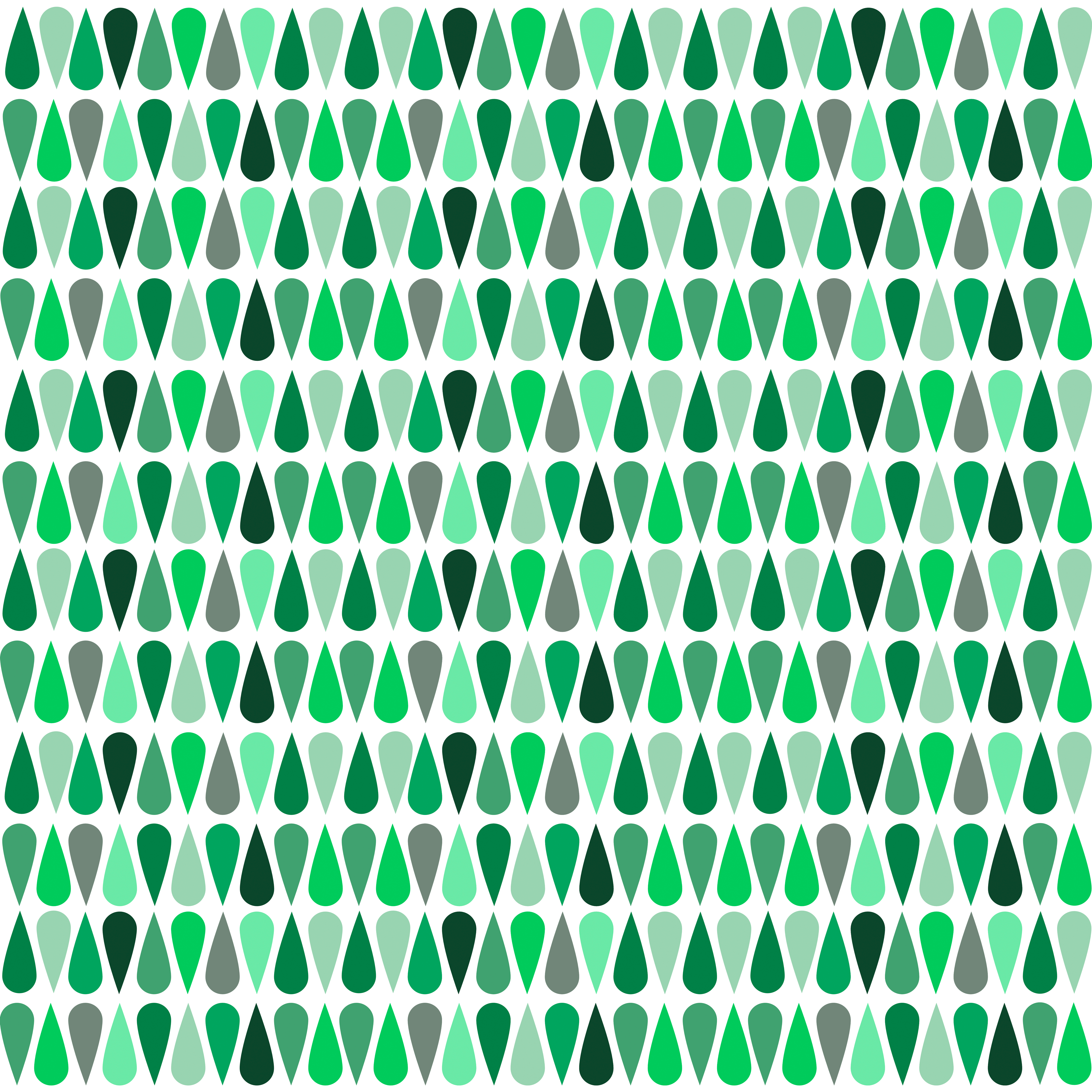 Bio Fabric - Retro Drops Green by Simone Kelly in green Bio Fabric - Retro Drops Green by Simone Kelly in green