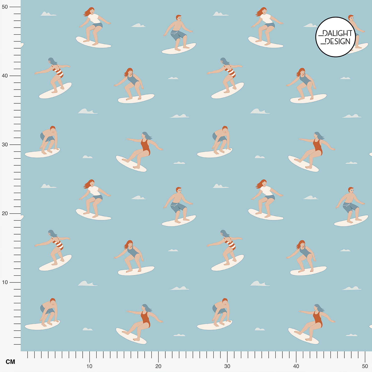 Bio Stoff  - Surfer hellblau