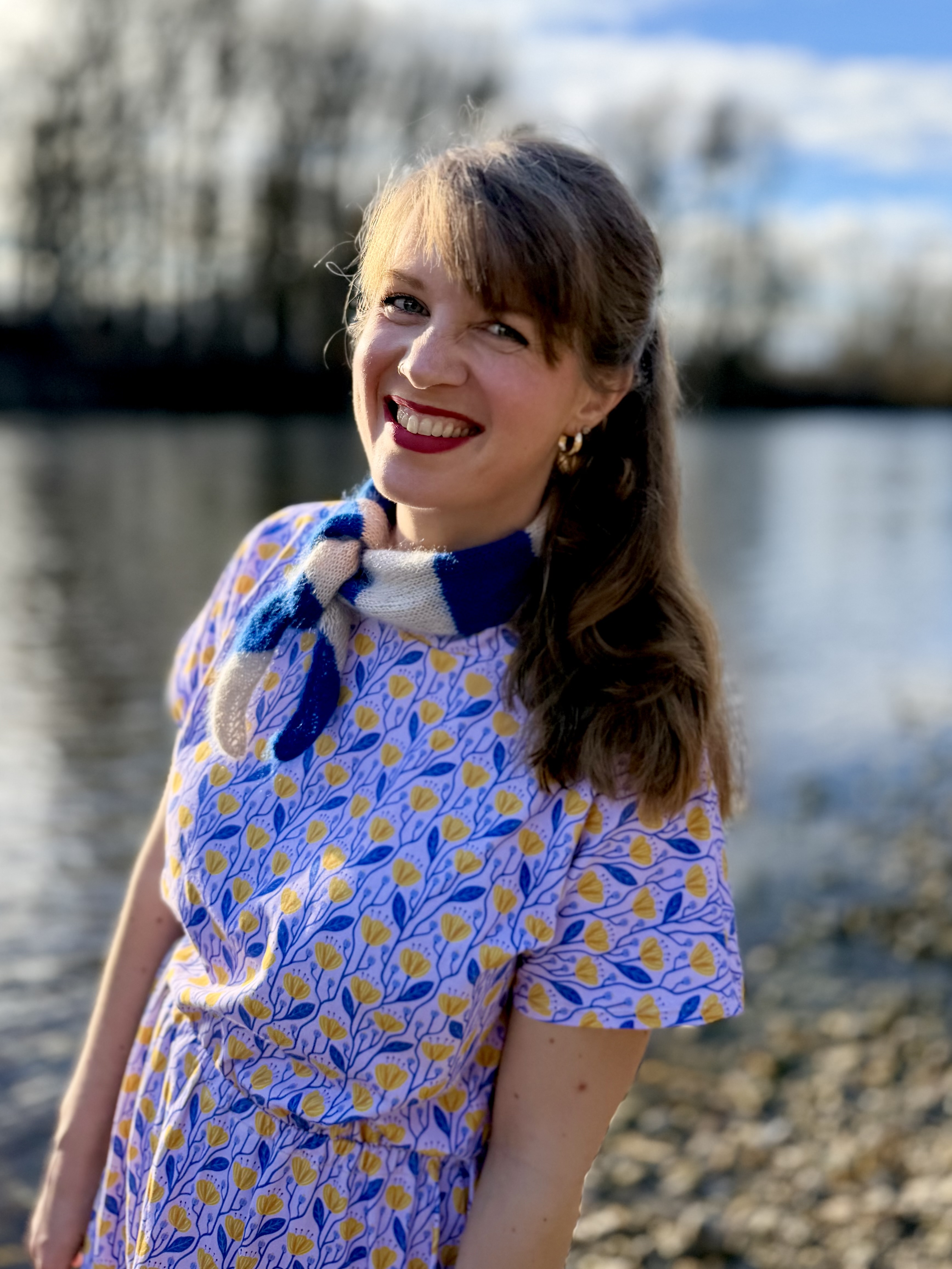 Bio Stoff  - Preppy Spring Growing Buttercups pink