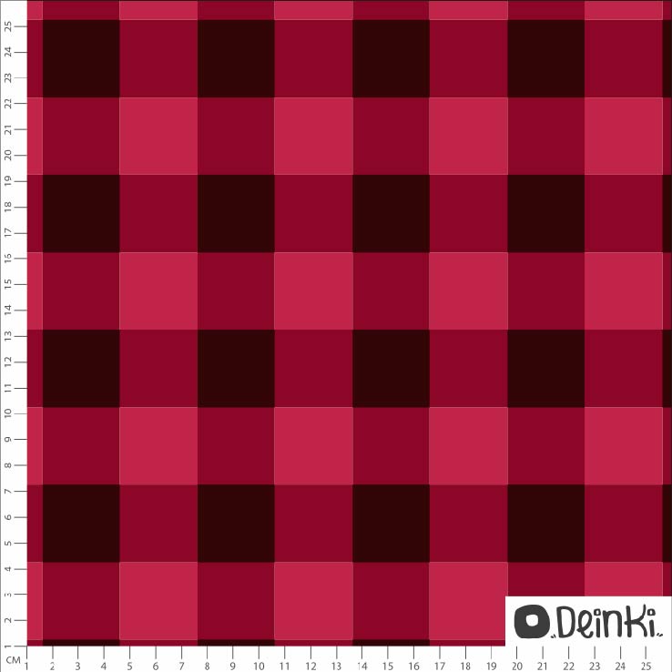 Bio Webware Stoff - Valentinskaros Dunkelpink - Deinki, pink, Kariert, 100% Bio-Baumwolle Bio Webware Stoff - Valentinskaros Dunkelpink - Deinki, pink, Kariert, 100% Bio-Baumwolle