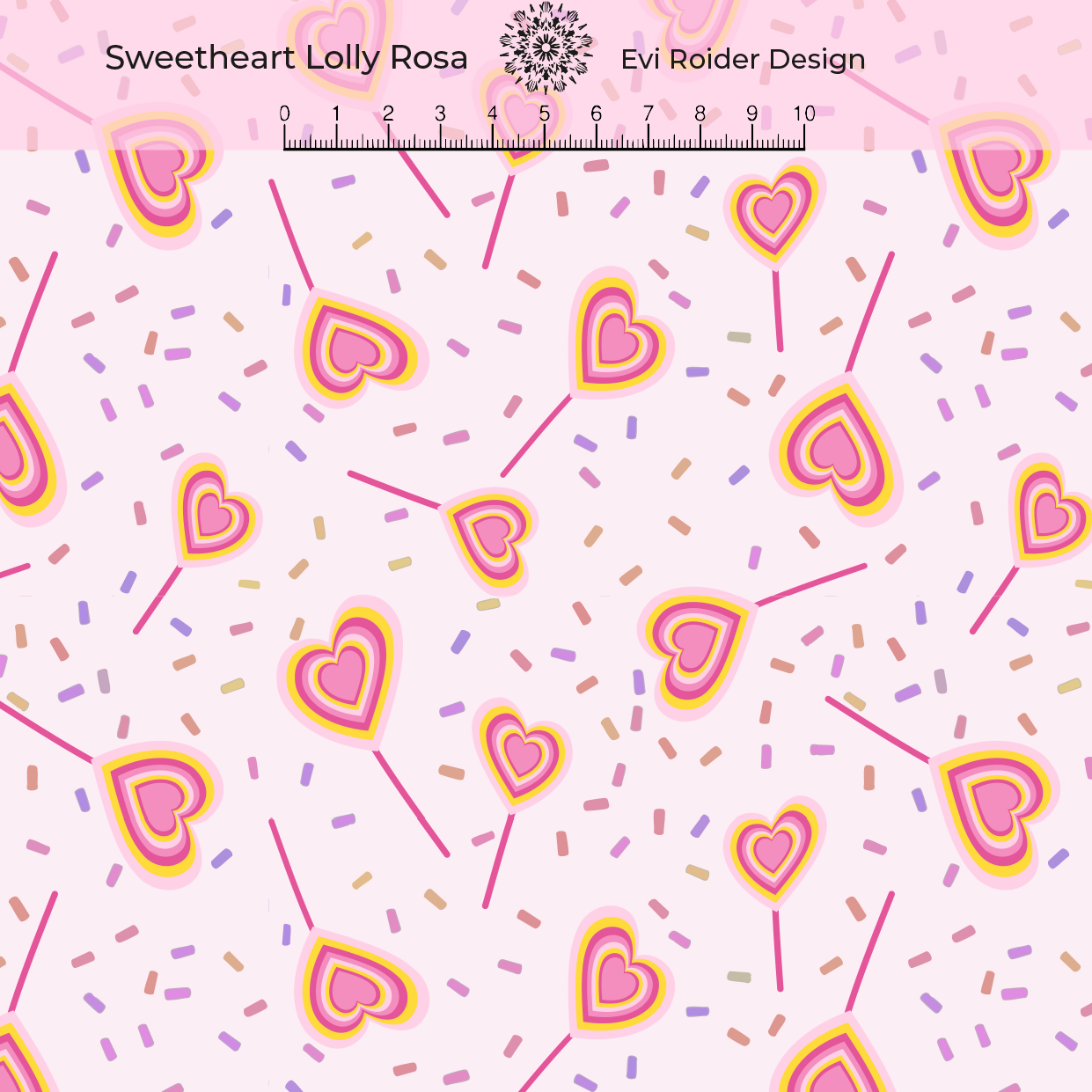 Organic fabric - Sweetheart Lolly pastel pink